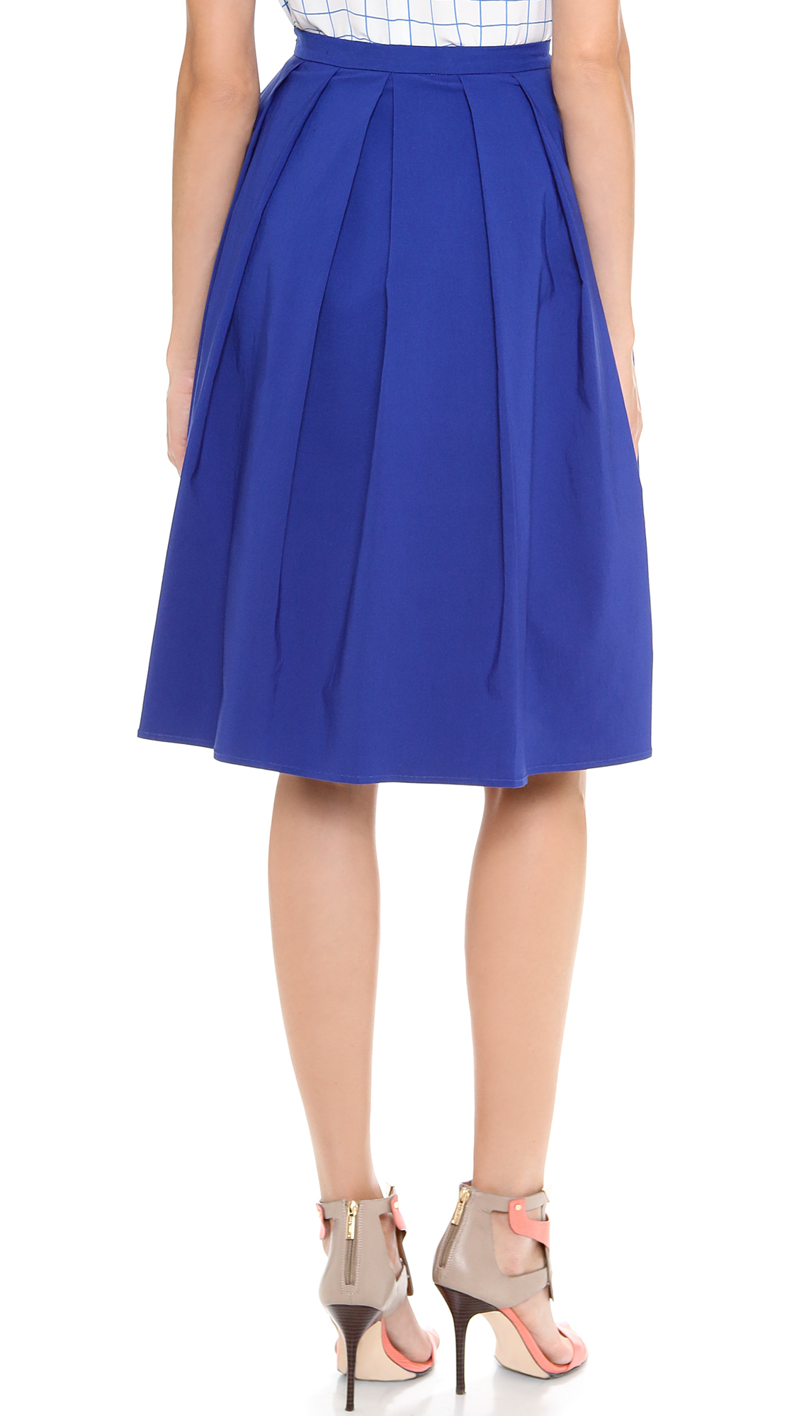 Lyst - Blaque Label Pleated Skirt - Black in Blue