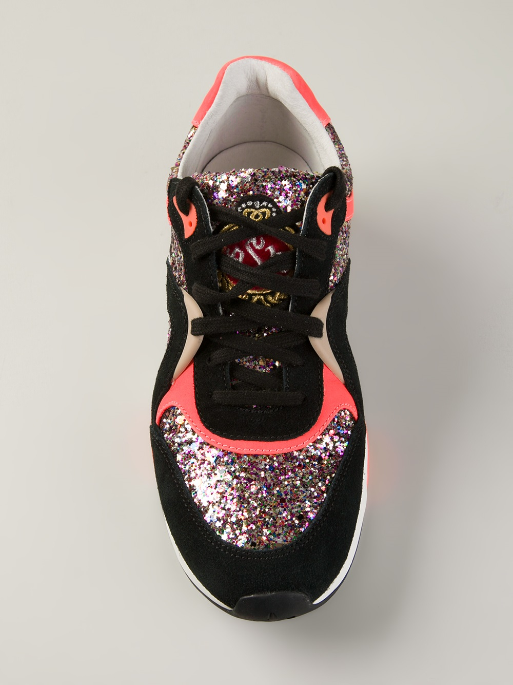 sparkly trainers black
