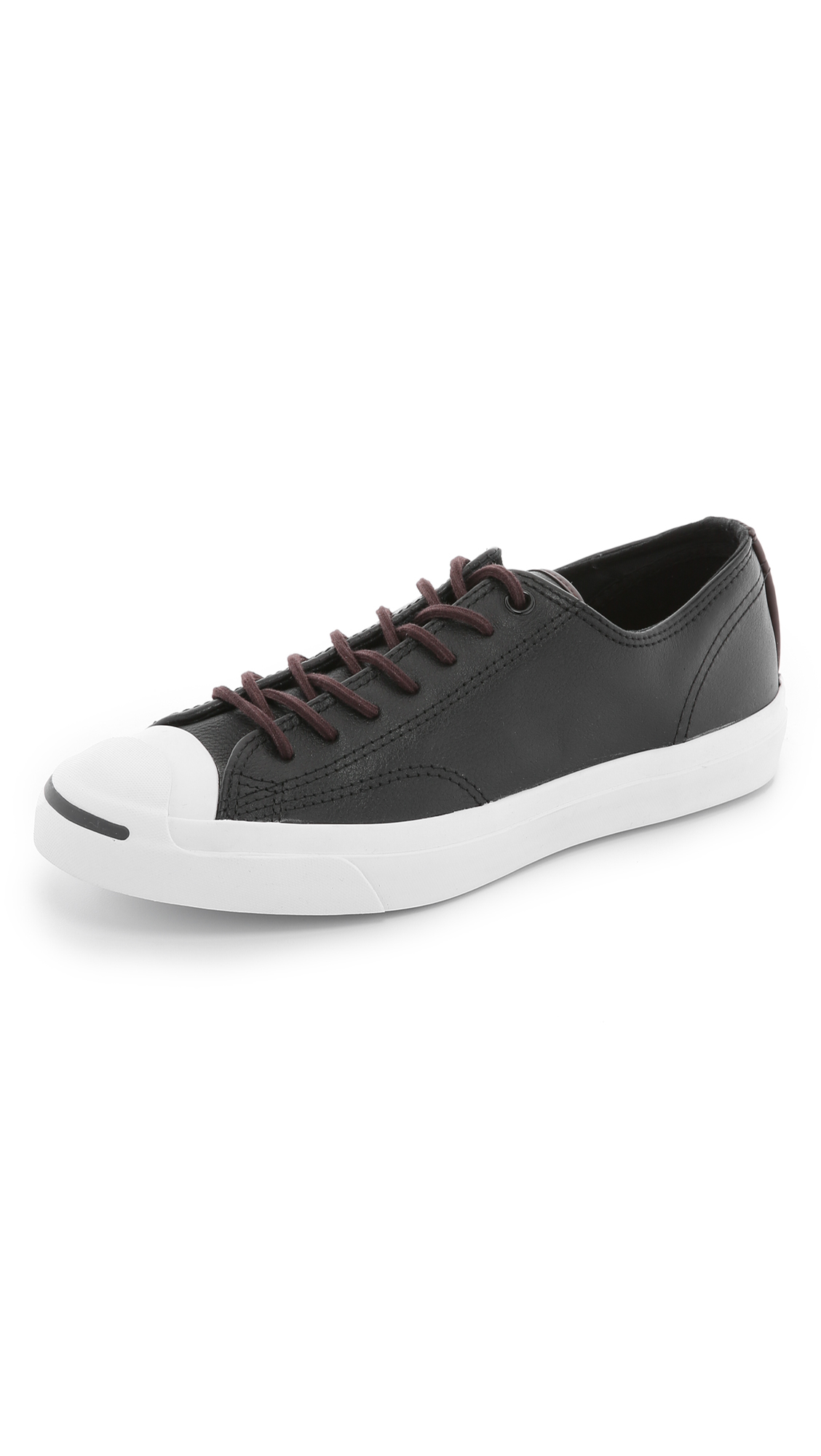 Lyst - Converse Jack Purcell Leather Sneakers in Black for Men
