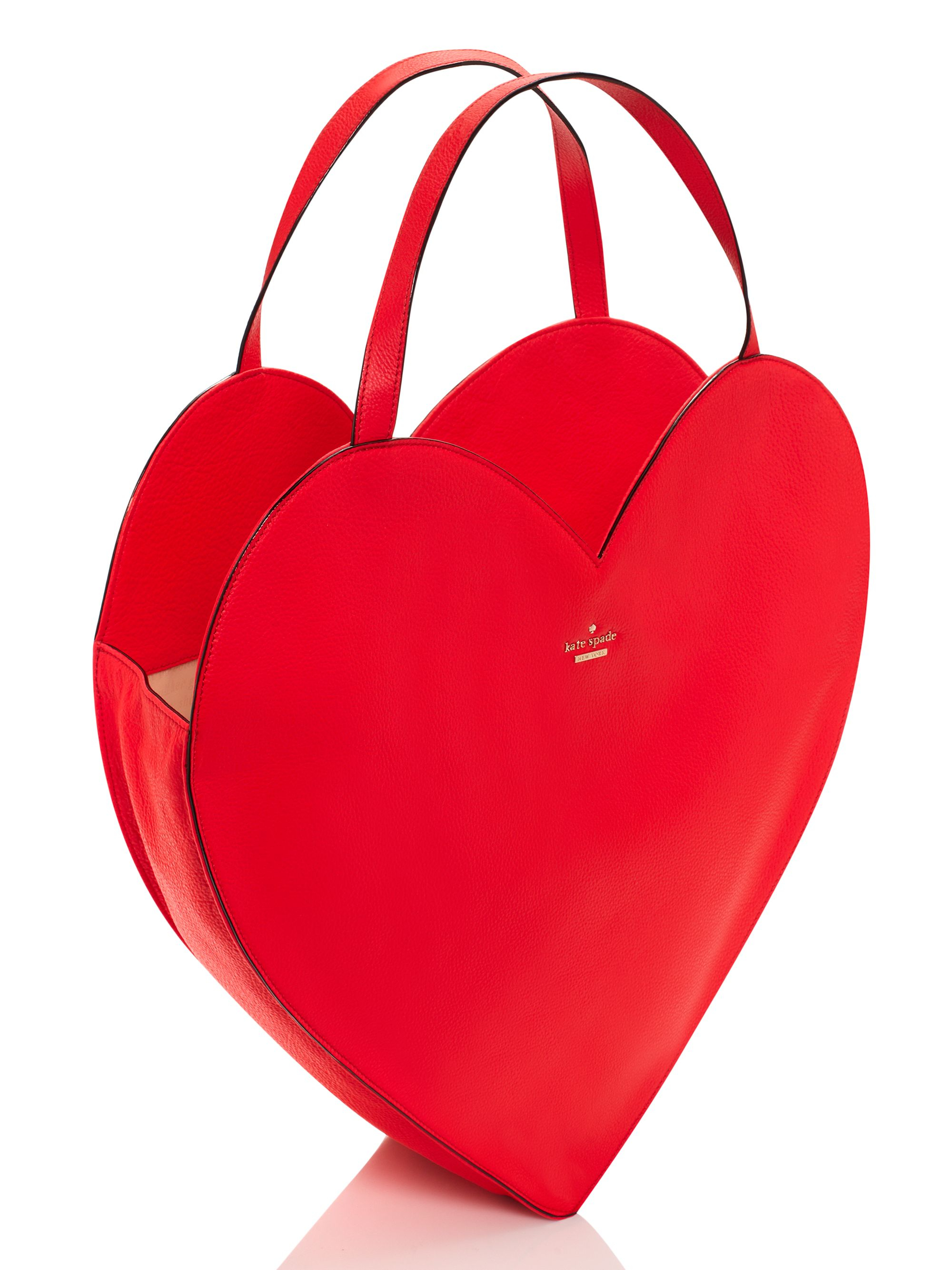 Kate spade new york Love Birds Heart Tote in Red | Lyst