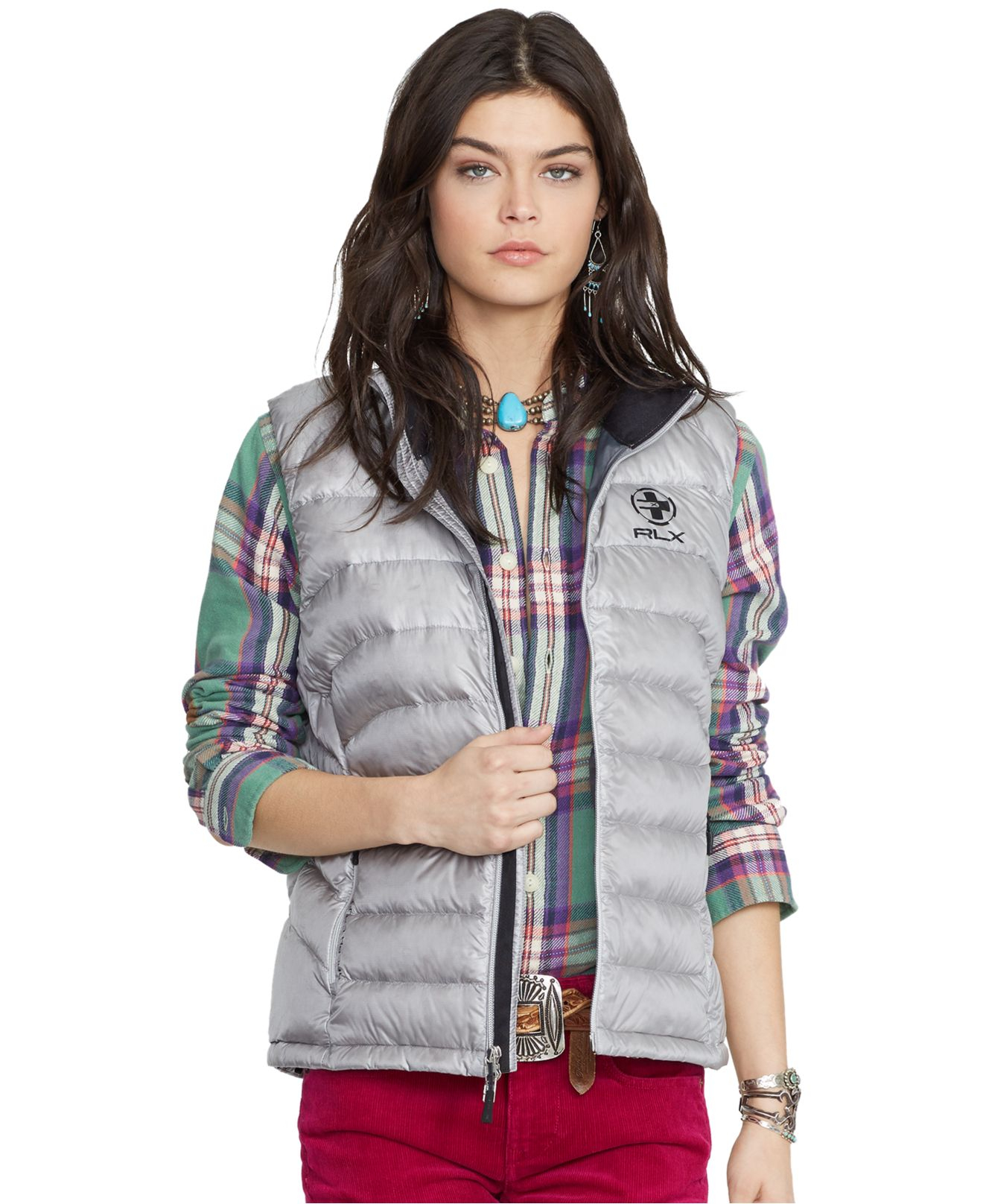 Lyst Polo Ralph Lauren Quilted Down Puffer Vest in Metallic