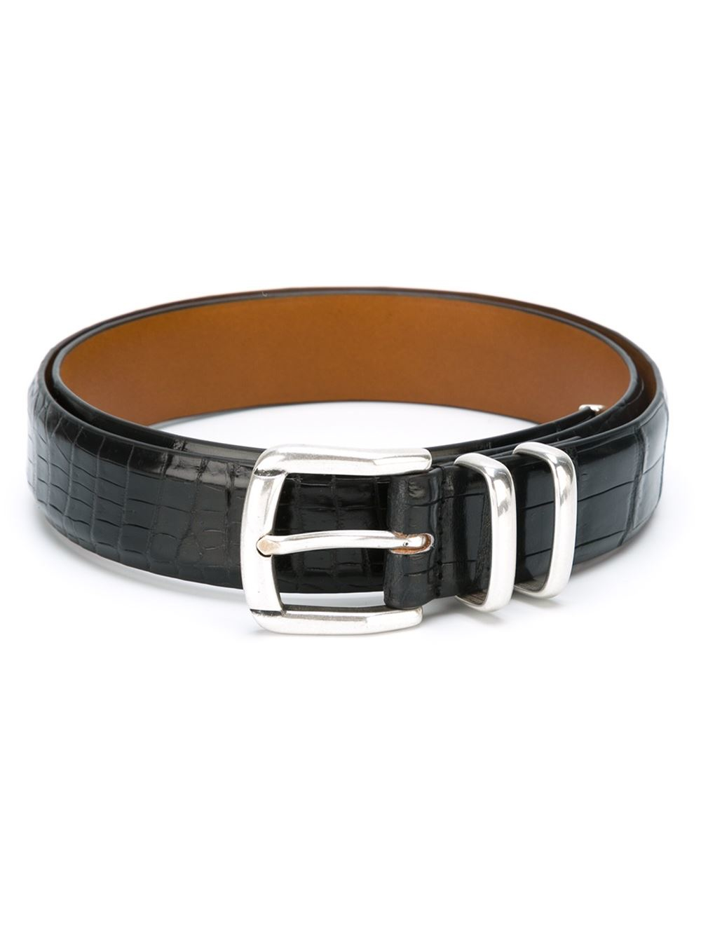 Eleventy Metal Tip Belt in Black for Men Lyst