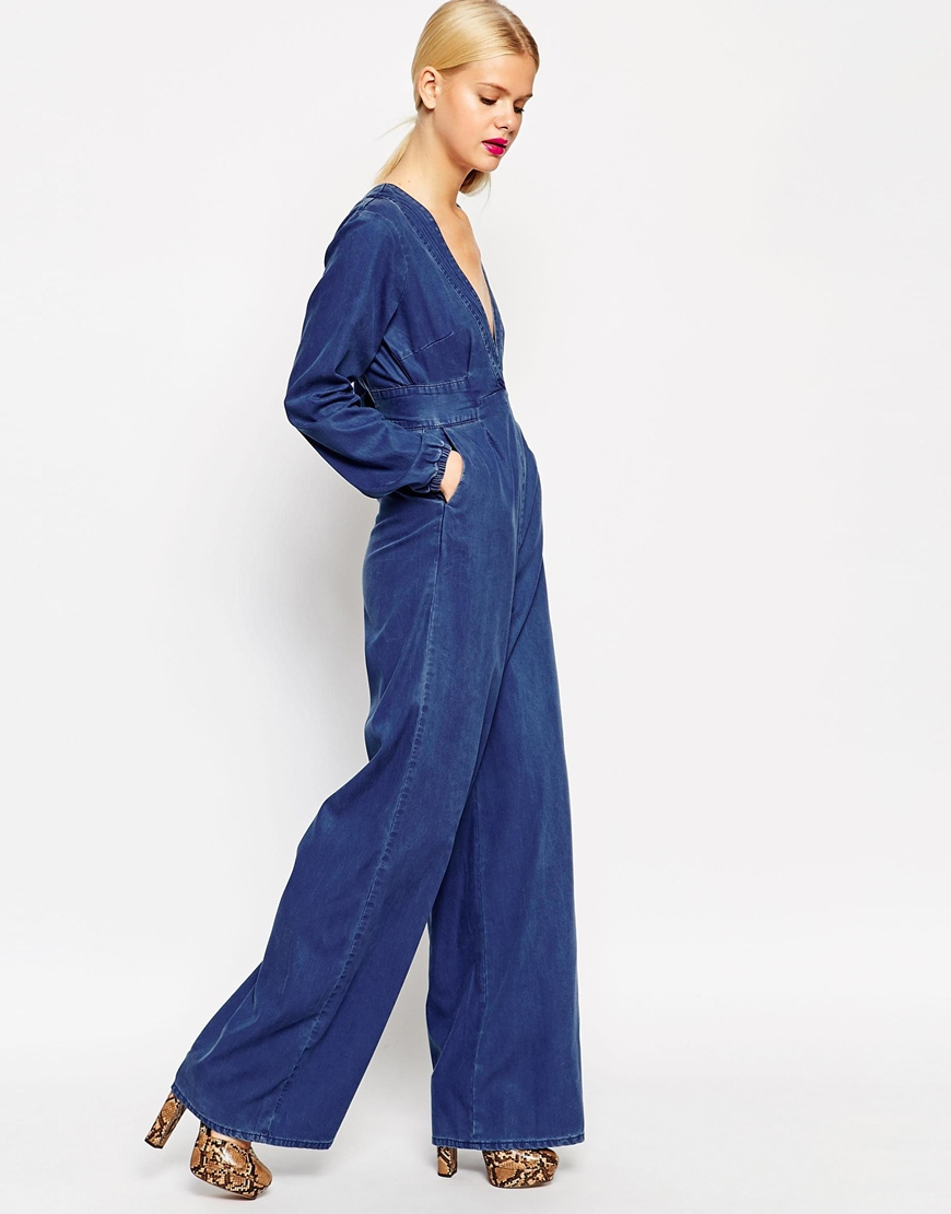 asos jeans jumpsuit