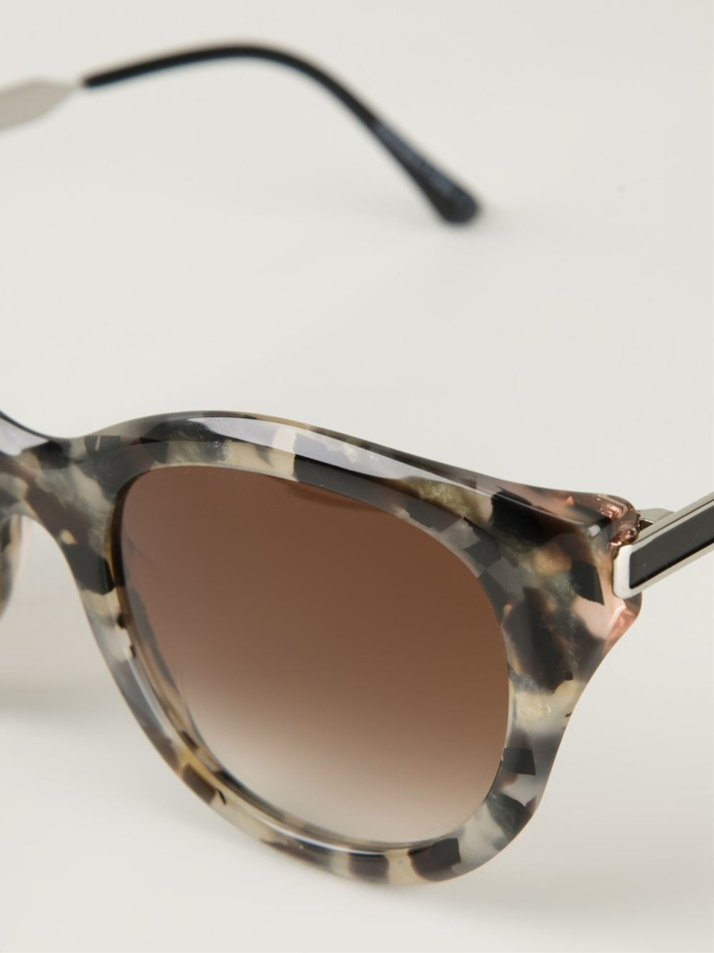 Lyst Thierry Lasry Tortoise Shell Sunglasses In Gray 