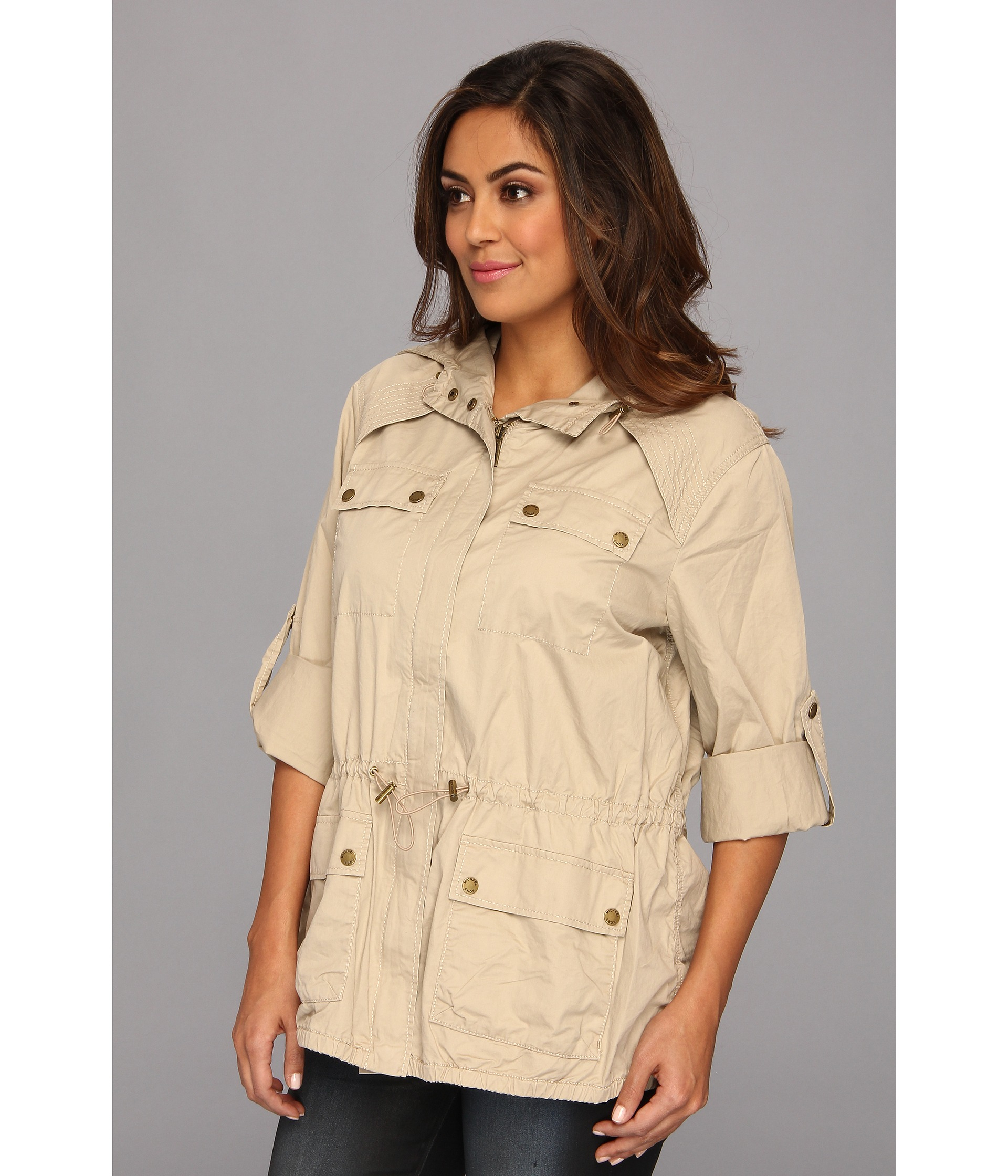 womens plus size anorak jacket