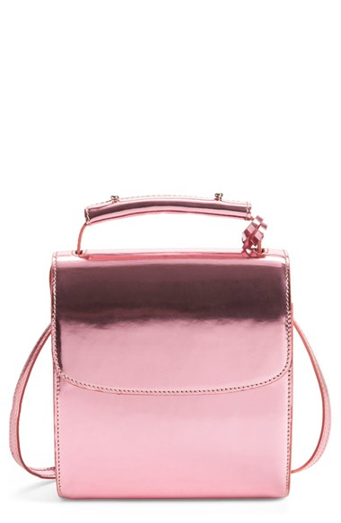 Lyst Marques Almeida Metallic Leather Handbag In Pink Gallery