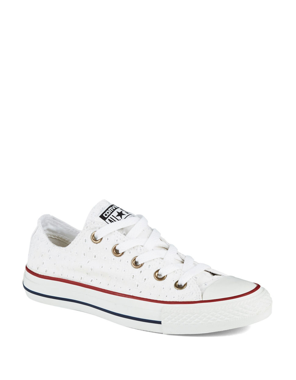 Lyst Converse Womens Eyelet Sneakers in White Lyst Converse Womens Eyelet Sneakers in White