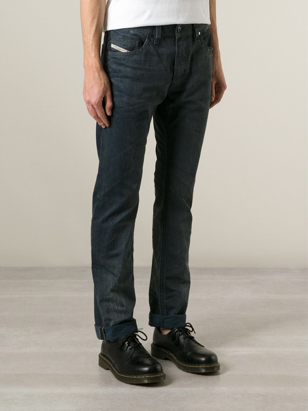 Diesel 'thavar 0841c' Jeans in Gray for Men (grey) Lyst