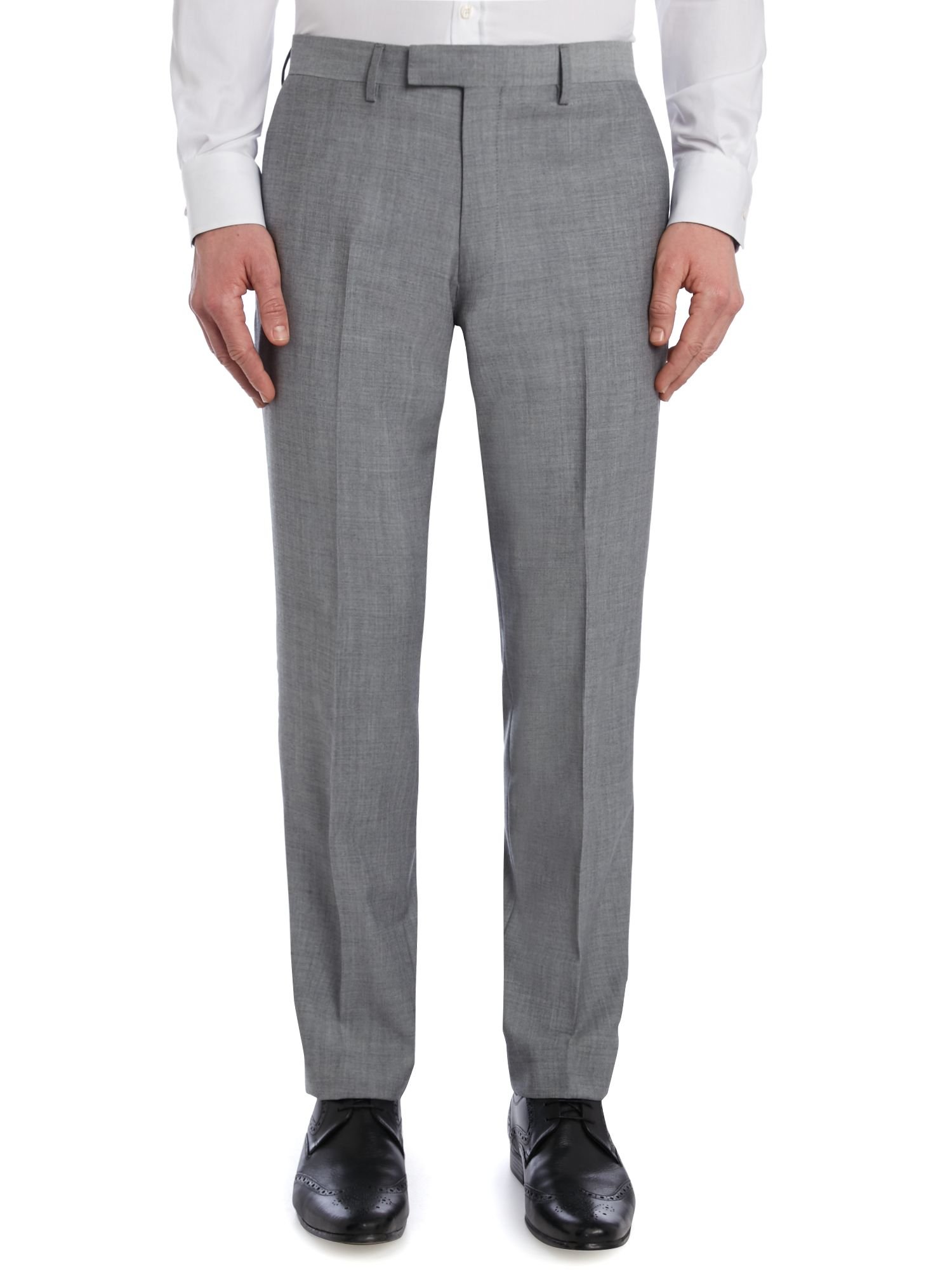 New & lingwood Hull Herringbone Flannel Trousers in Gray for Men | Lyst