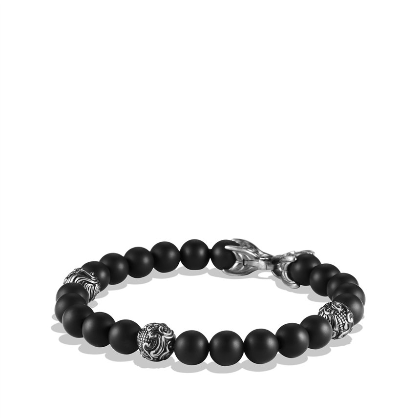 David yurman Spiritual Beads Bracelet with Black Onyx in Black for Men
