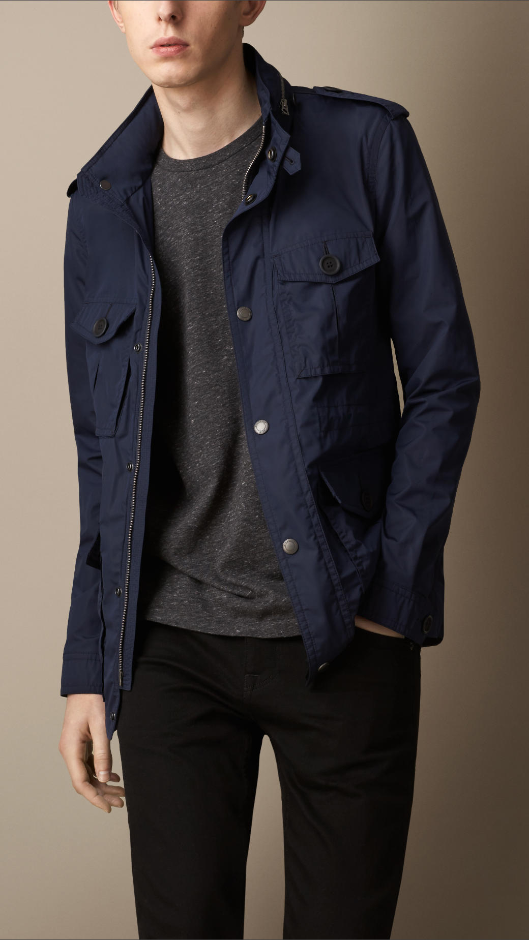 Lyst - Burberry Lightweight Field Jacket in Blue for Men