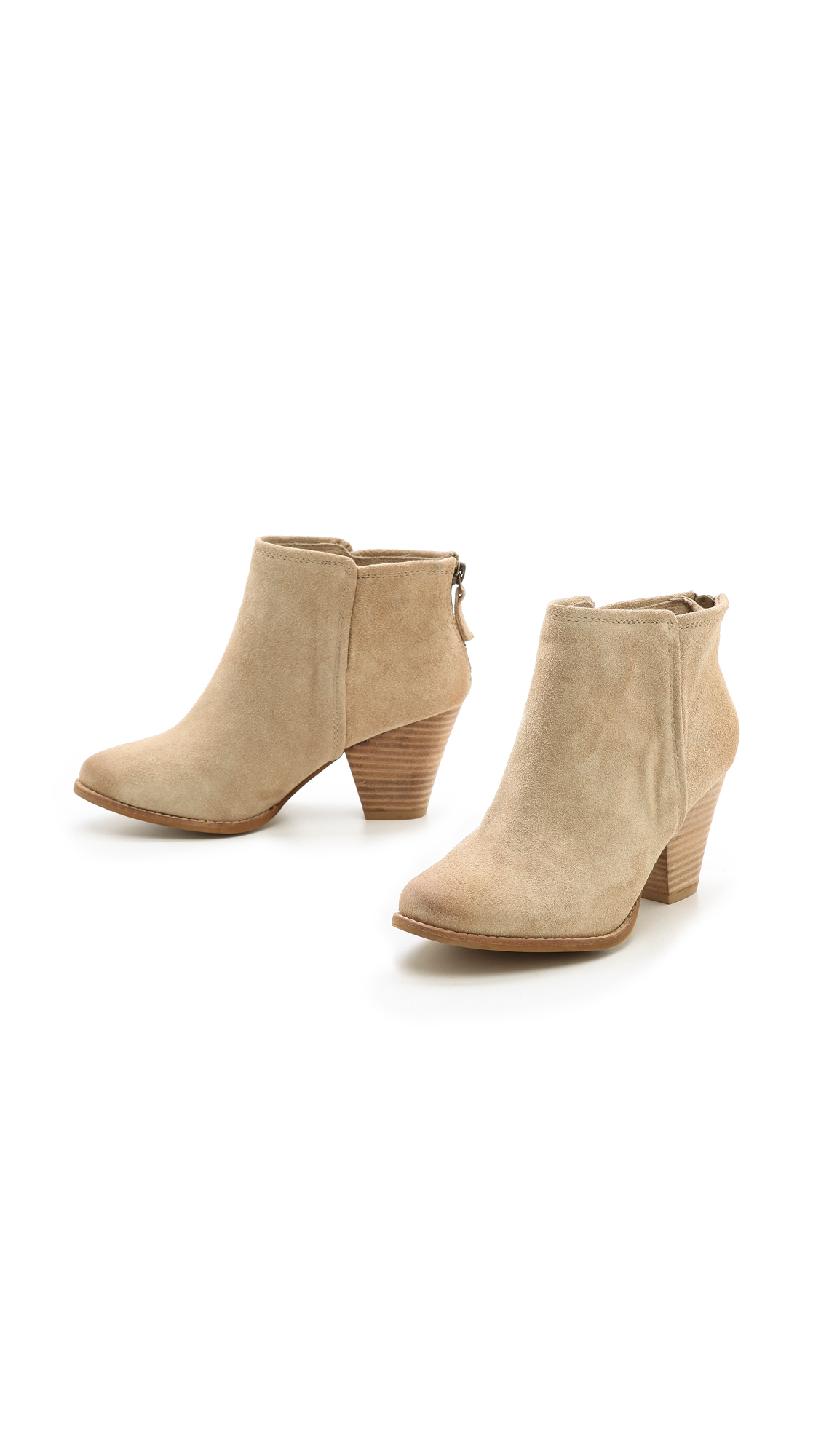 Lyst - Splendid Roland Suede Booties Light Nut in Brown