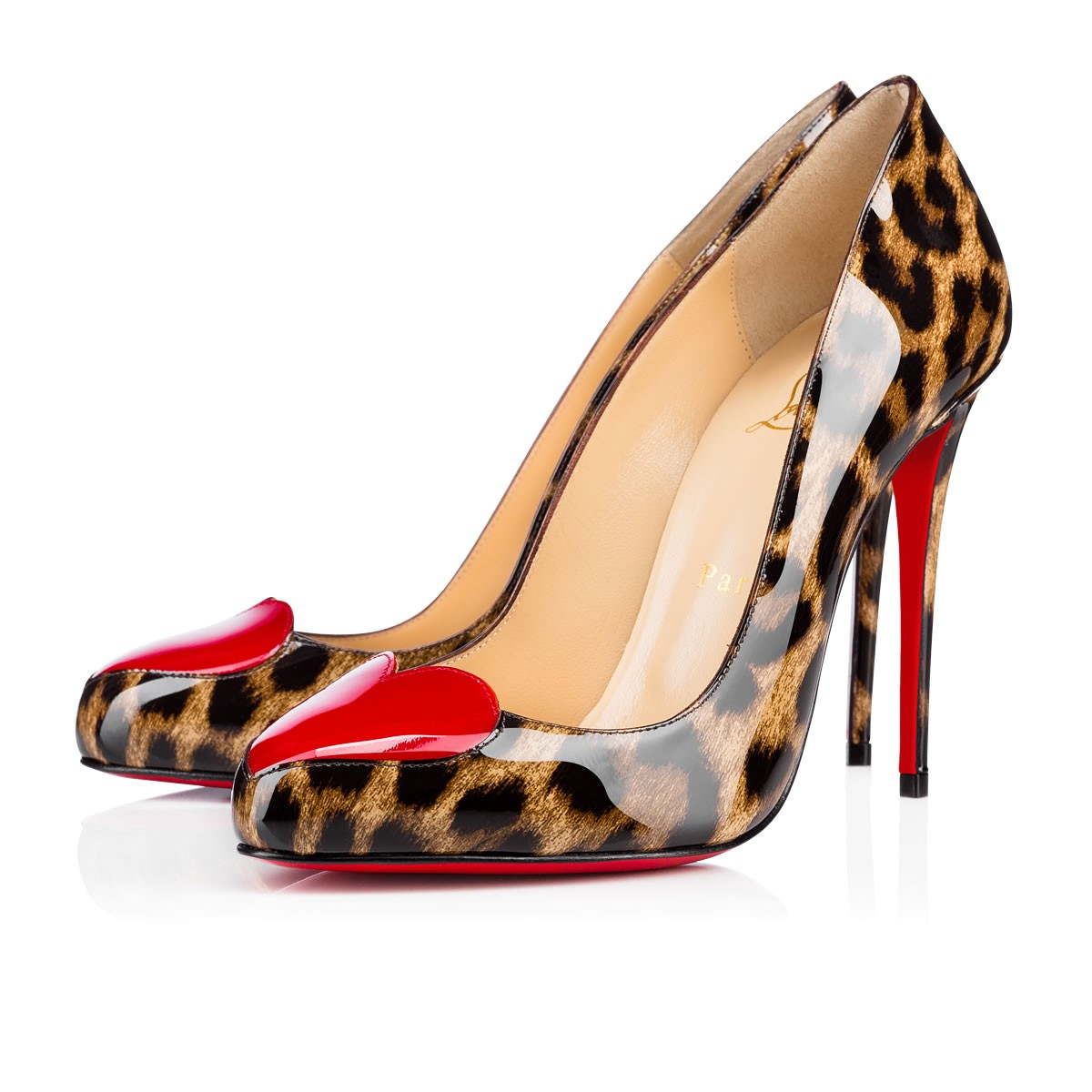 Christian louboutin Doracora Leopard-Print Patent Leather Pumps in ...