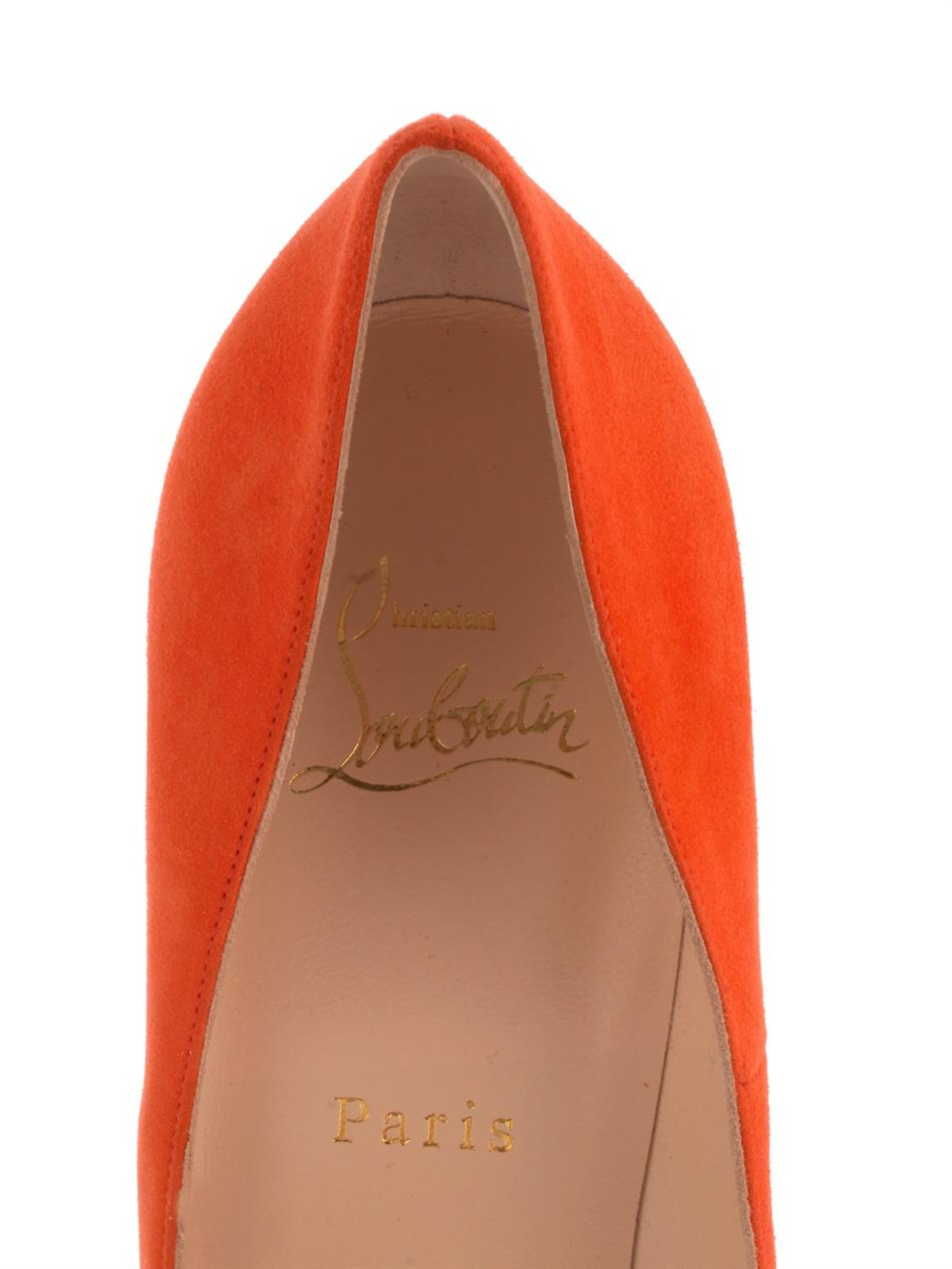 Lyst Christian Louboutin So Kate 120Mm Pumps in Orange