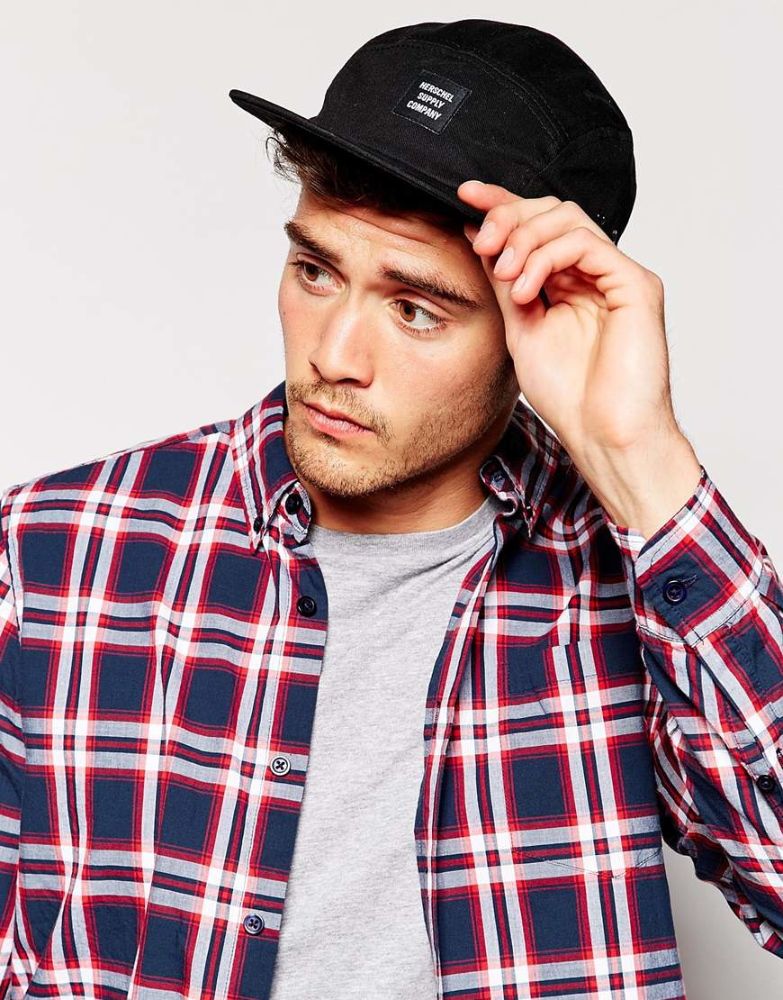 Herschel supply co. Herschel Glendale 5 Panel Cap in Black for Men Lyst