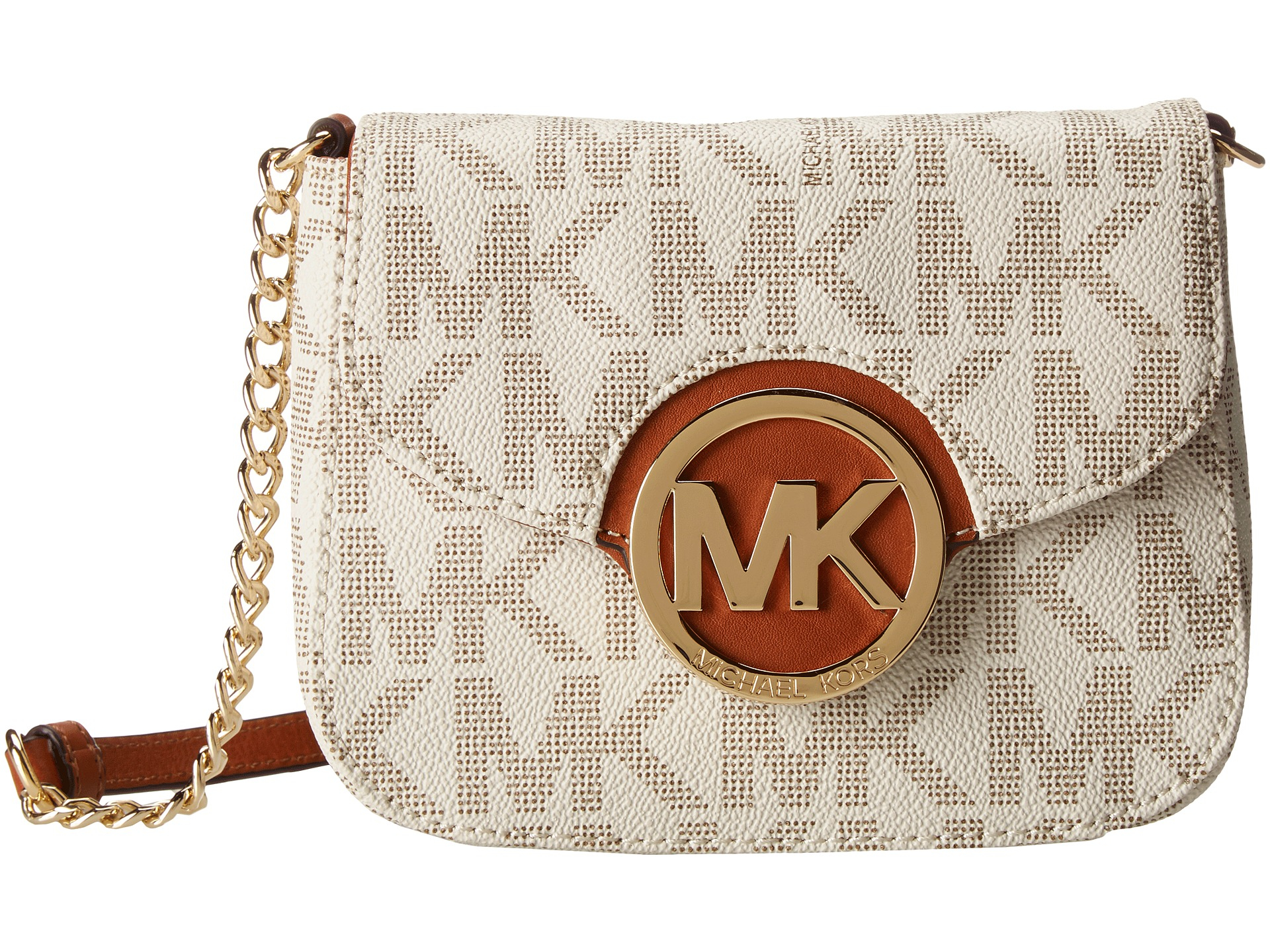 Lyst Michael Kors Fulton Small Crossbody In Natural Gallery