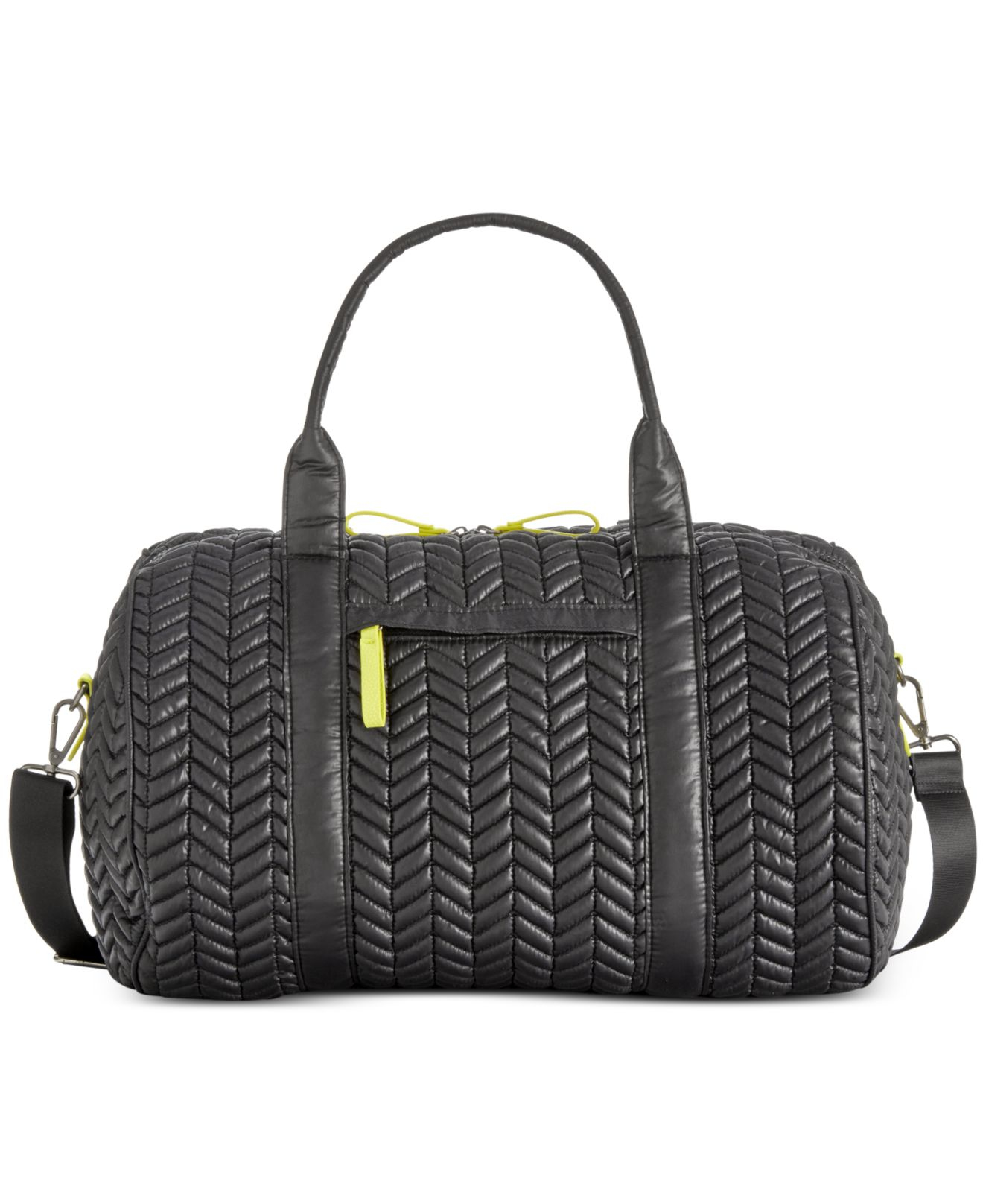Lyst Steve Madden Bpakker Nylon Chevron Active Duffle In Natural Gallery