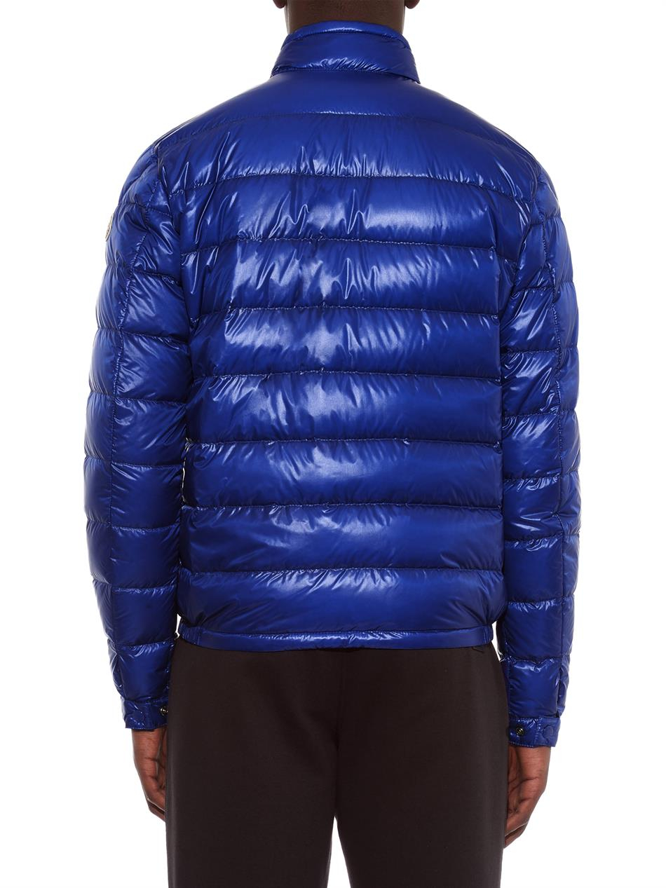 Lyst - Moncler Acorus Giubbotto Quilted Down Jacket in Blue for Men