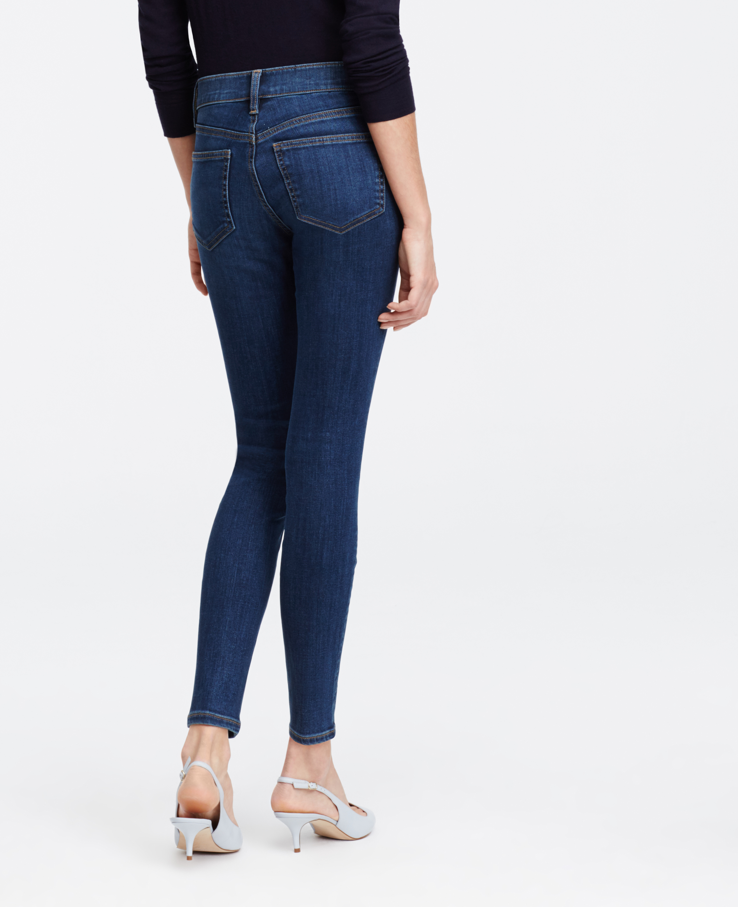 Lyst - Ann Taylor Modern Skinny Ankle Jeans in Blue