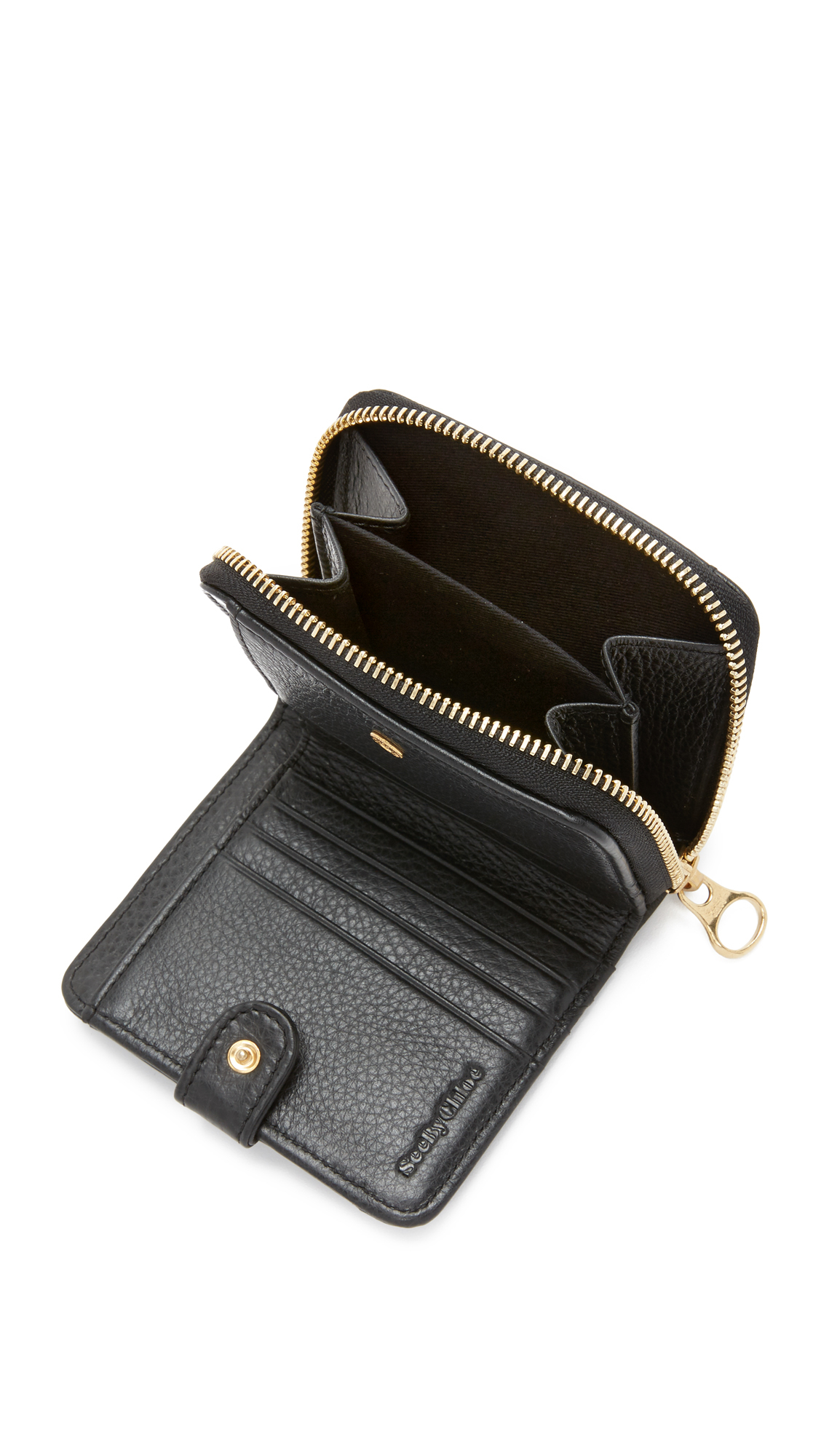 Lyst - See By Chloé Kay Small Wallet in Black