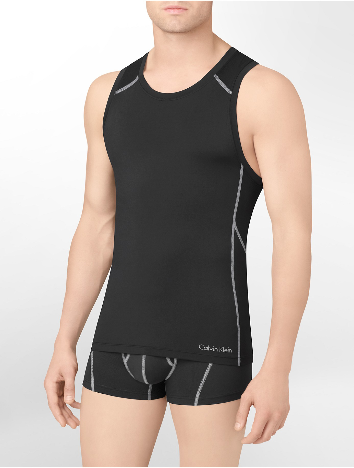 Calvin klein Athletic Muscle Tank Top in Black for Men Lyst