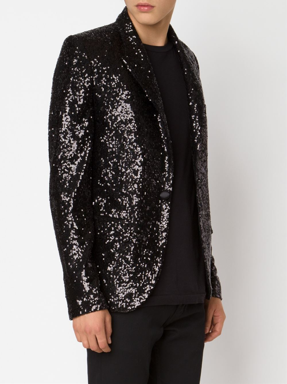 Unconditional Sequin Blazer in Black for Men | Lyst