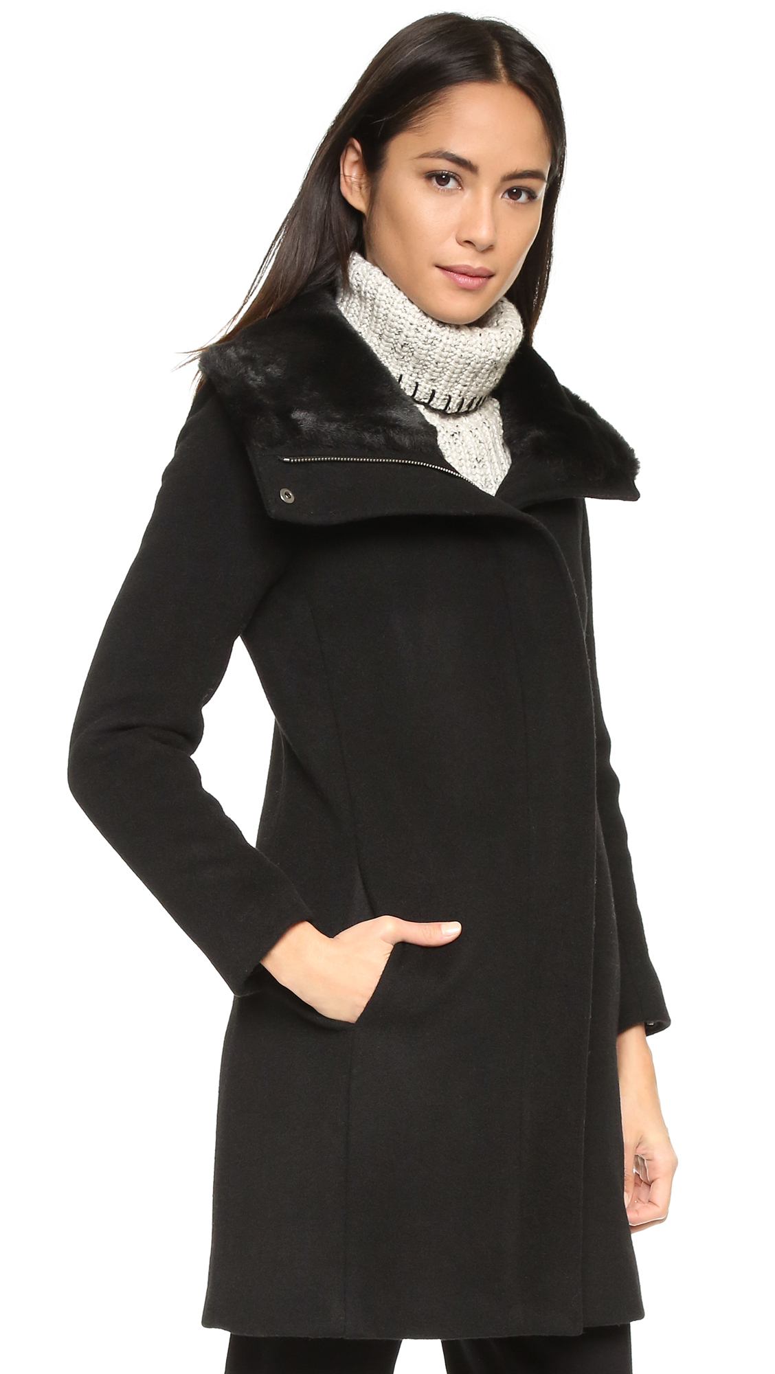 club monaco boucle coat