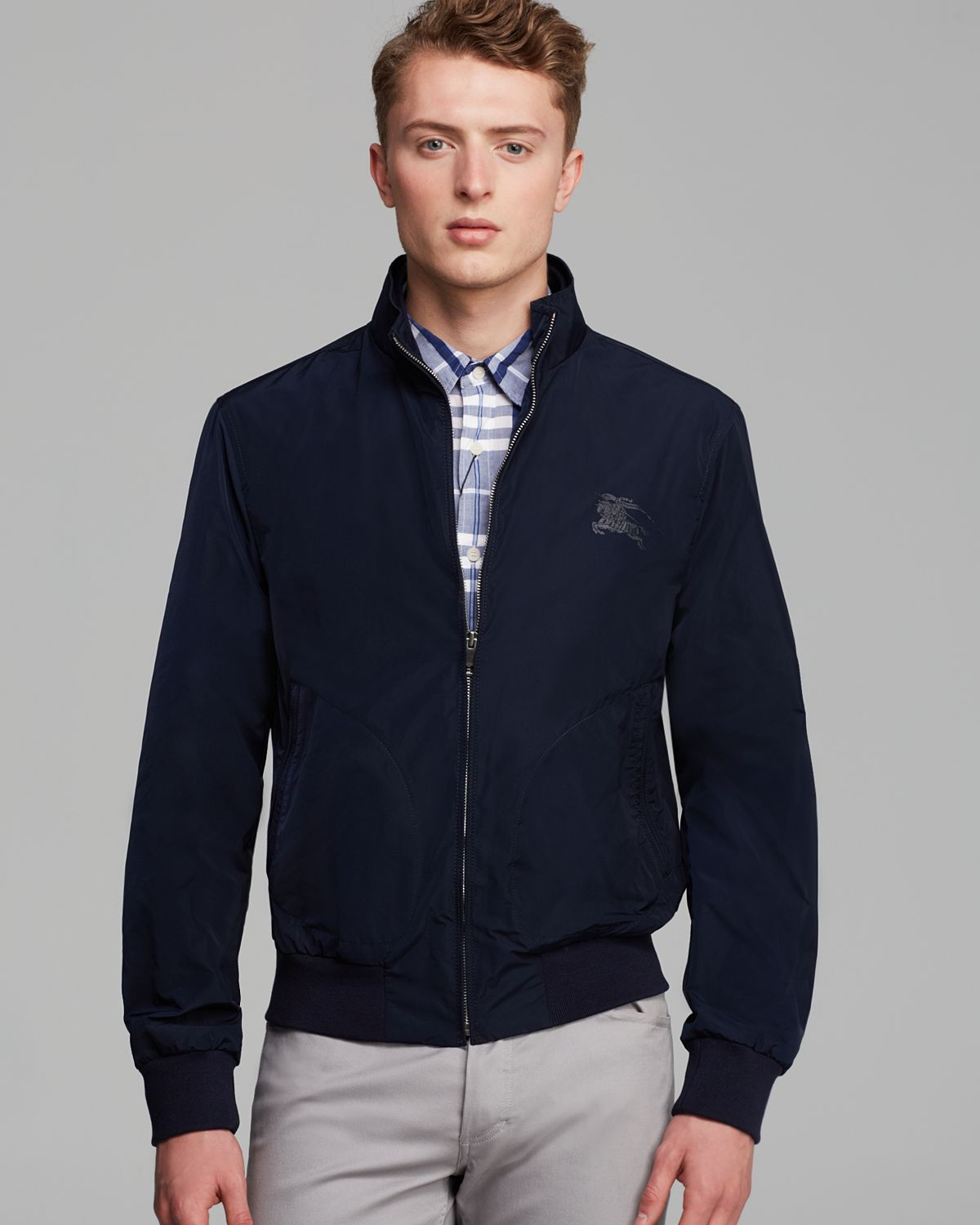 burberry jacket mens blue