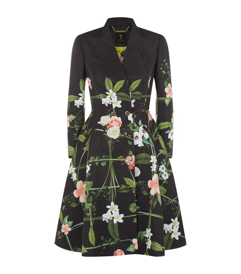 Ted baker Giova Floral Coat Lyst