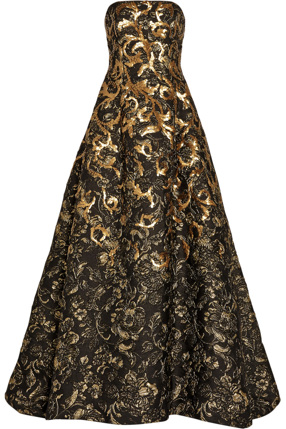 oscar de la renta floral gown