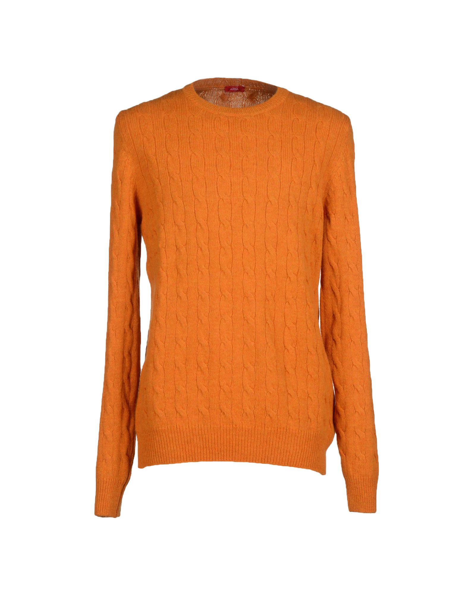 mens orange wool jumper