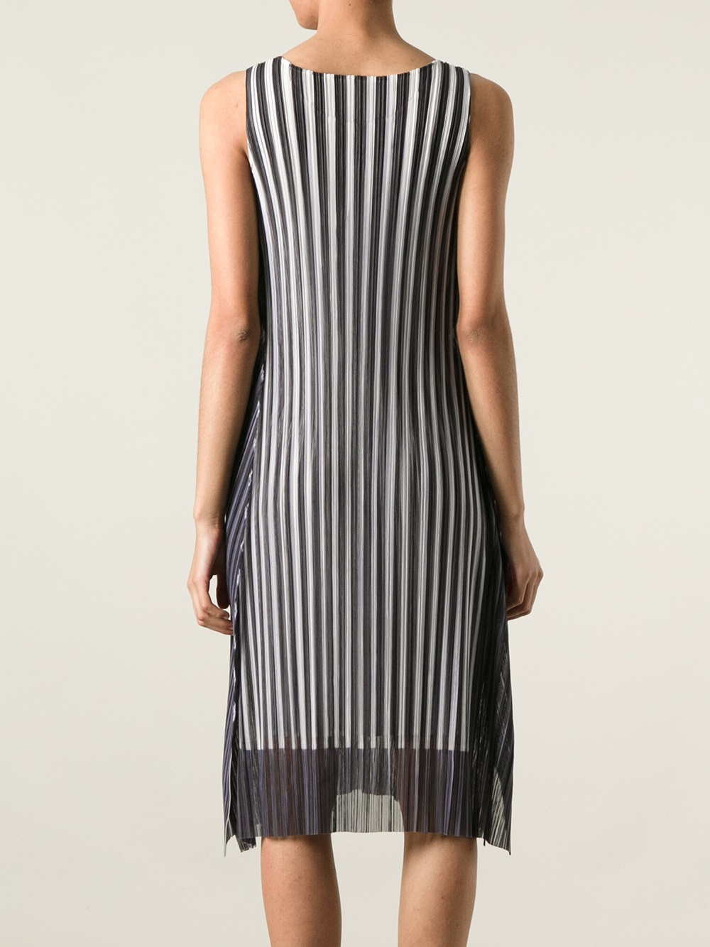 Lyst Pleats Please Issey Miyake Layered Pleated Dress In Black Gallery