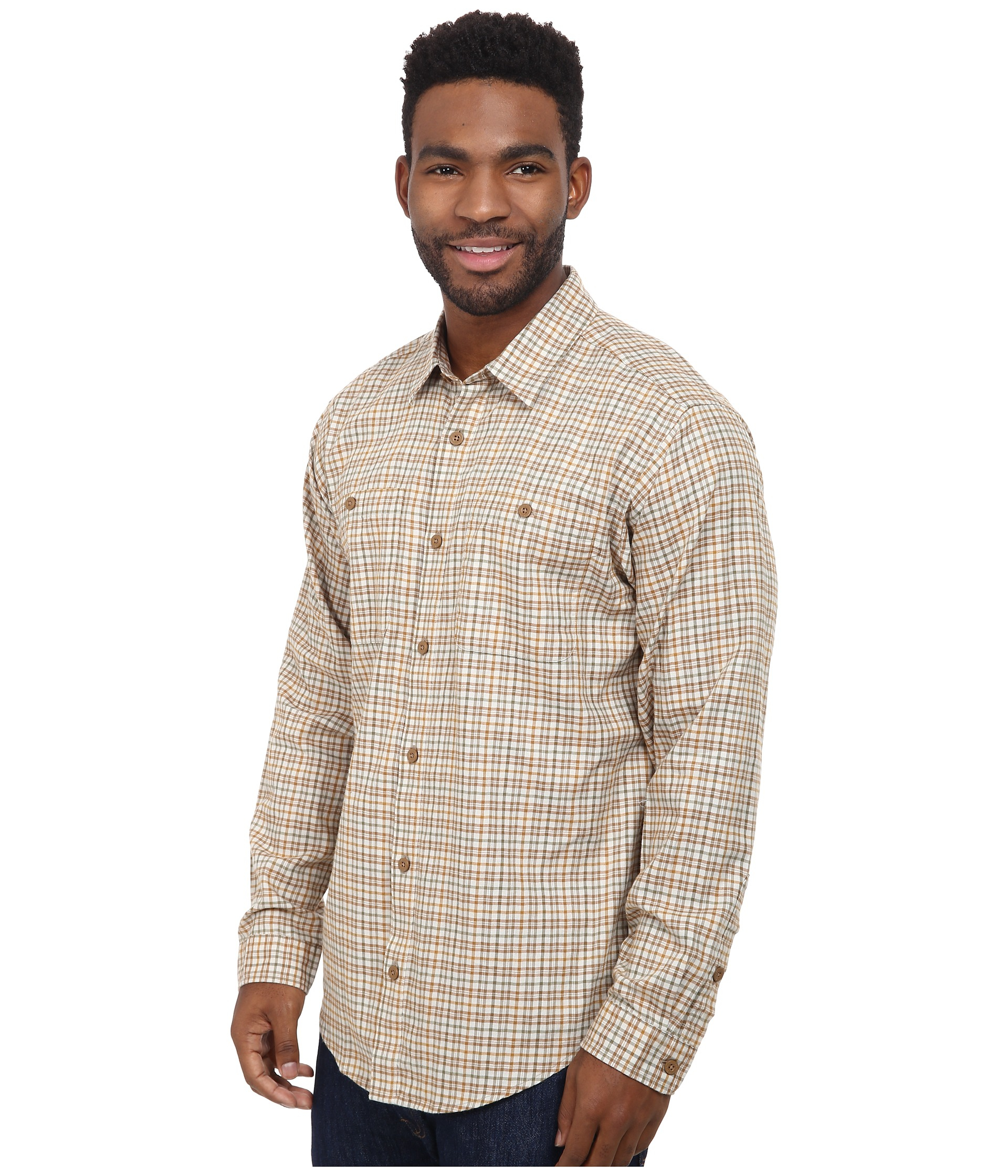 Patagonia L/s Pima Cotton Shirt in Natural for Men - Lyst