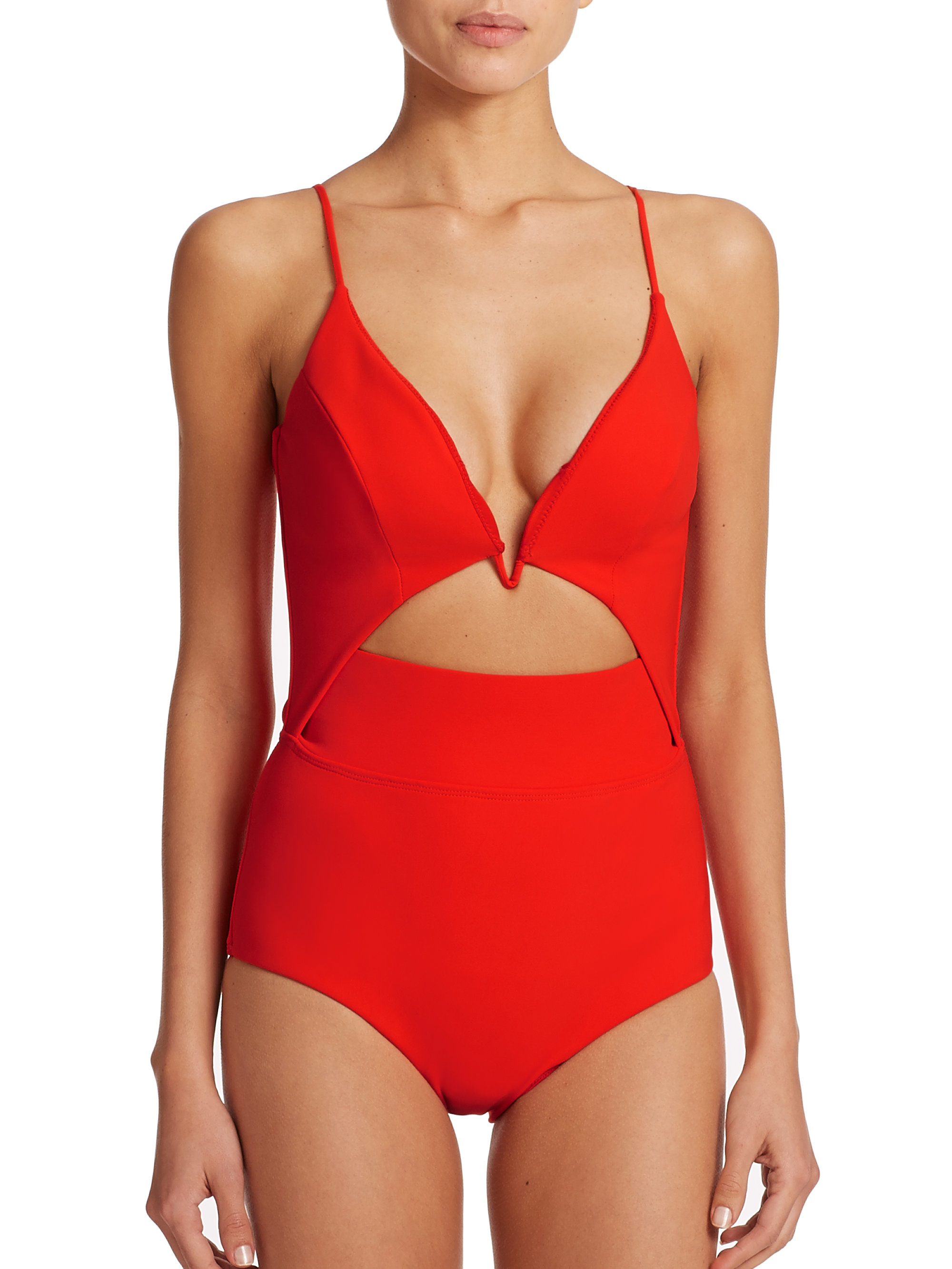 Lyst Zimmermann Marisol One Piece Swimsuit In Red 