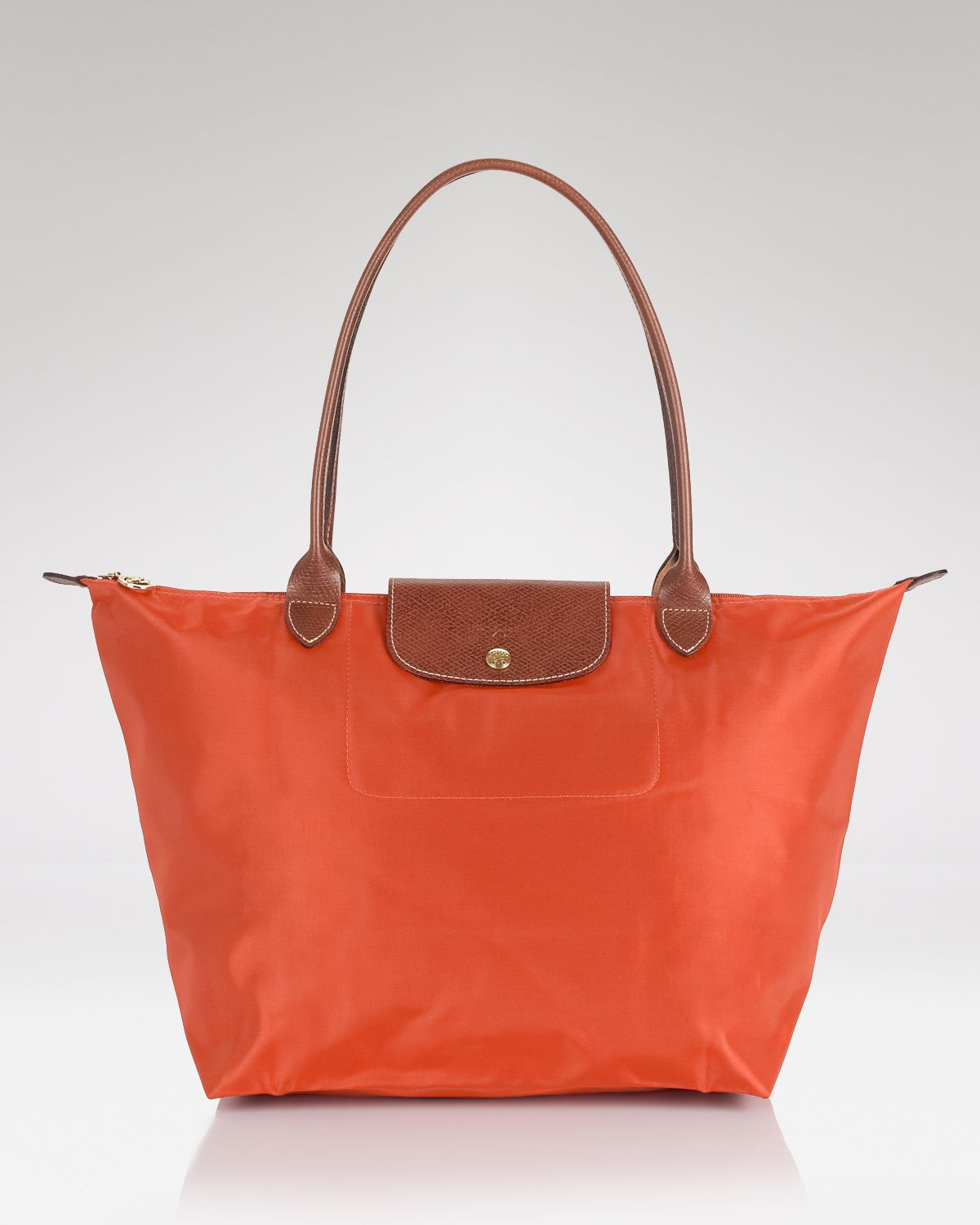 Longchamp Le Pliage Small Shoulder Tote Bag in Orange | Lyst