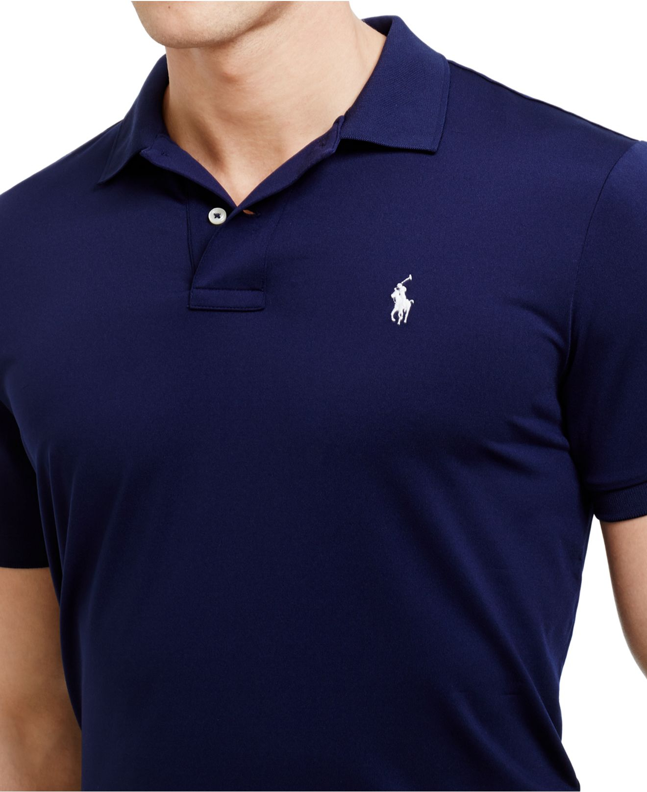 Polo Ralph Lauren Performance Polo Shirt in Blue for Men - Lyst