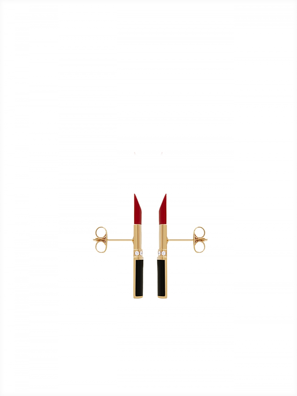 Saint laurent Eighties Lipstick Earrings in Red Lyst