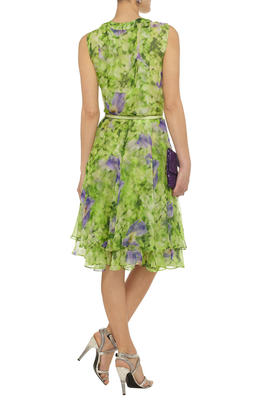 oscar de la renta green dress