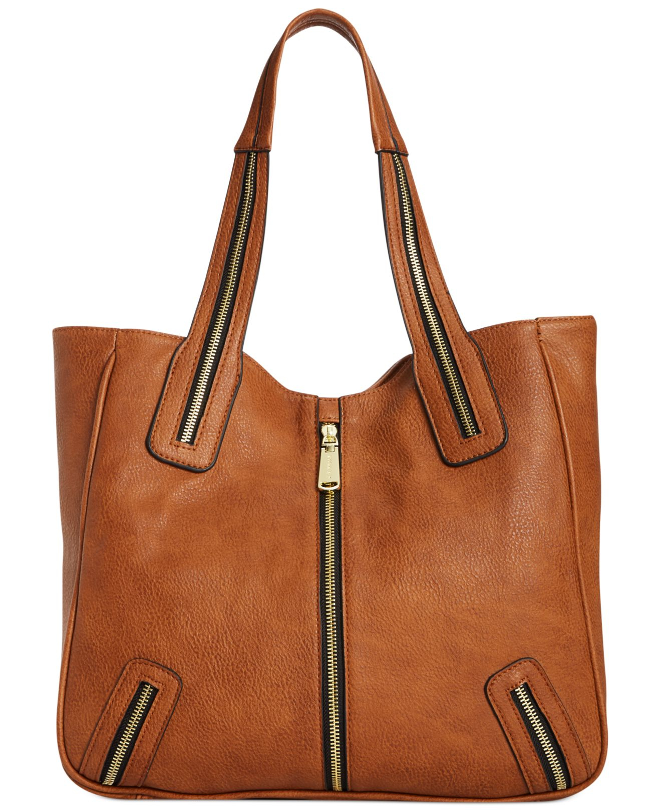 Lyst - Steve Madden Brhyme Zipper Tote in Brown