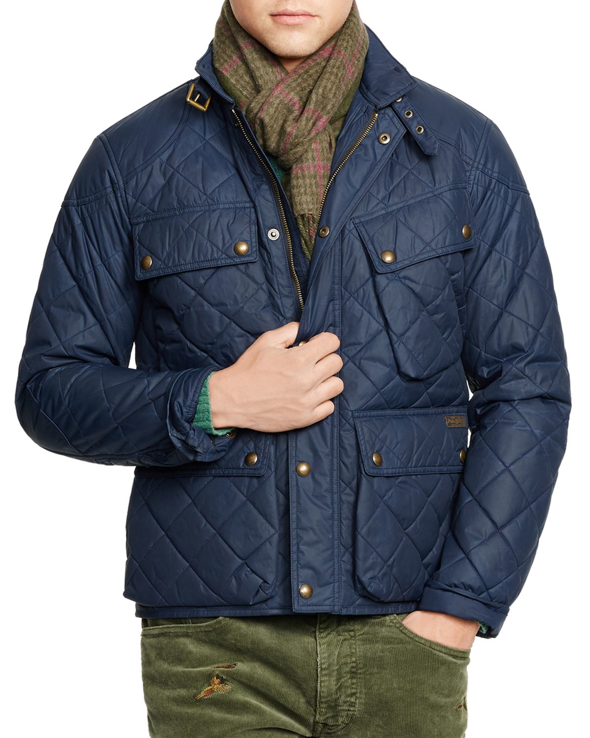 Ralph Lauren | Blue Polo Quilted Bike Jacket for Men | Lyst