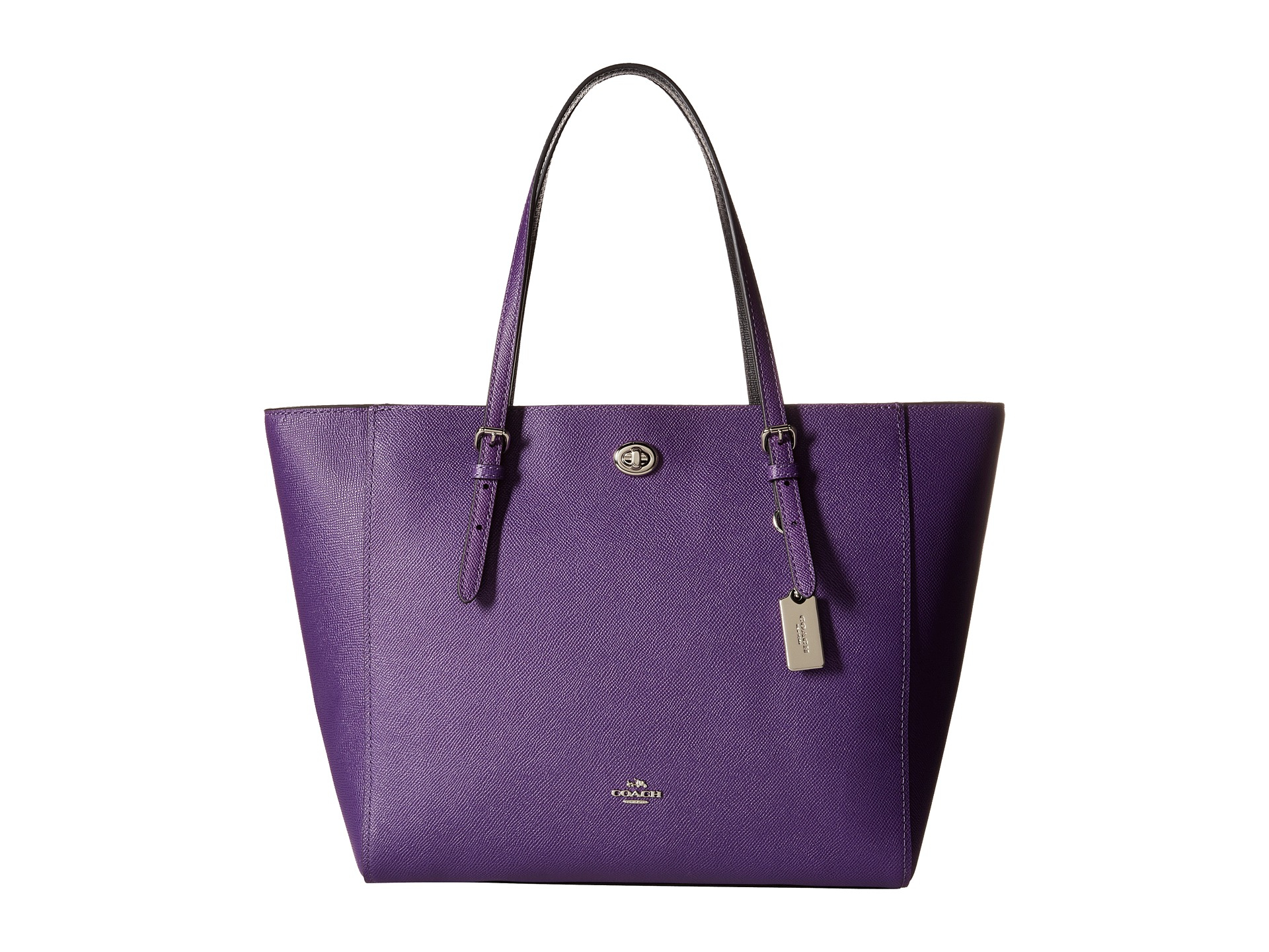 coach reversible tote purple