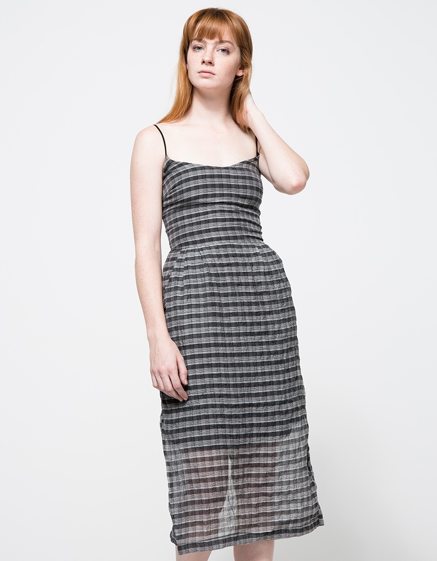 Lyst Objects Without Meaning Amber Dress In Plaid Black Gallery
