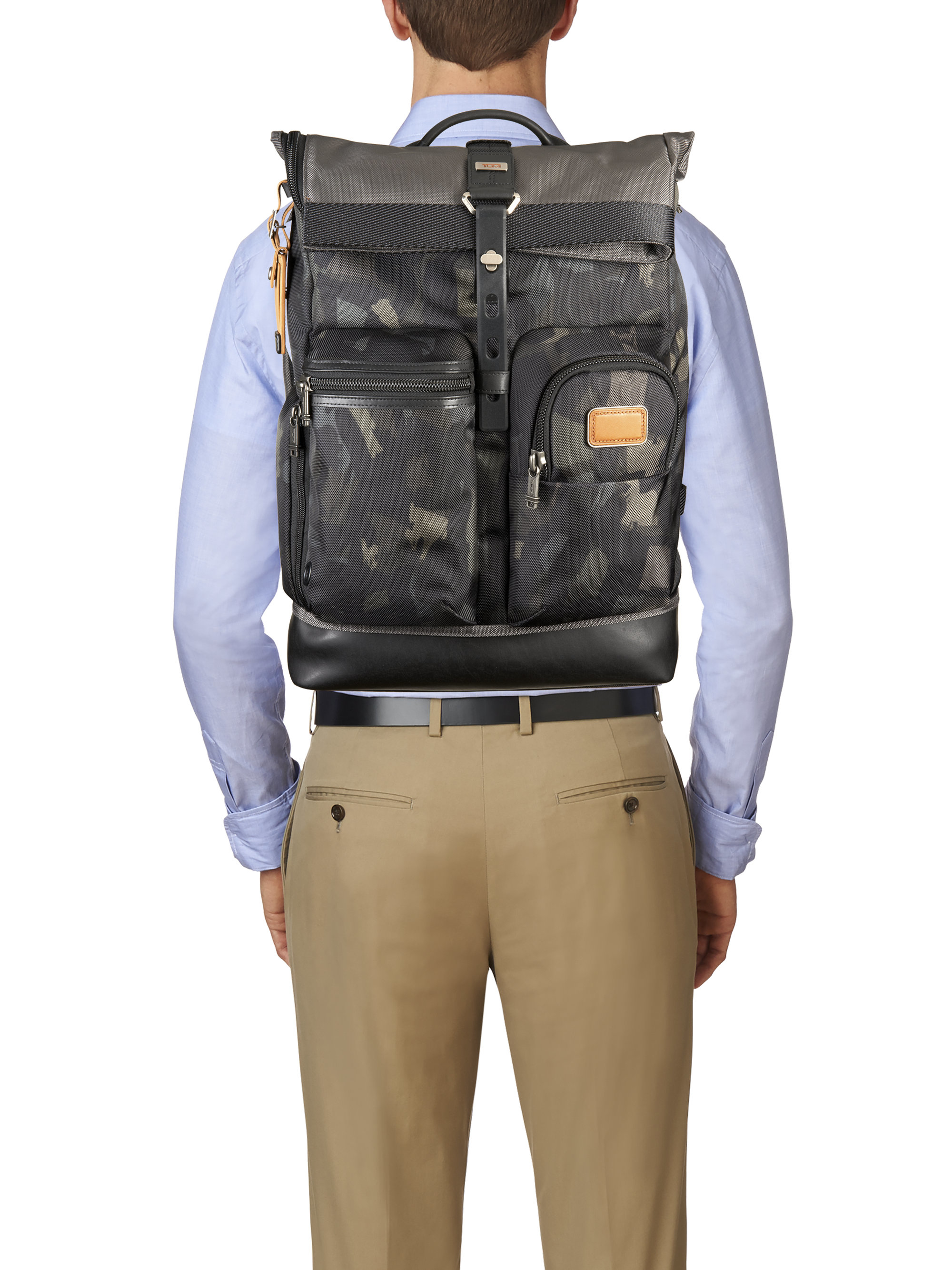tumi rolltop backpack