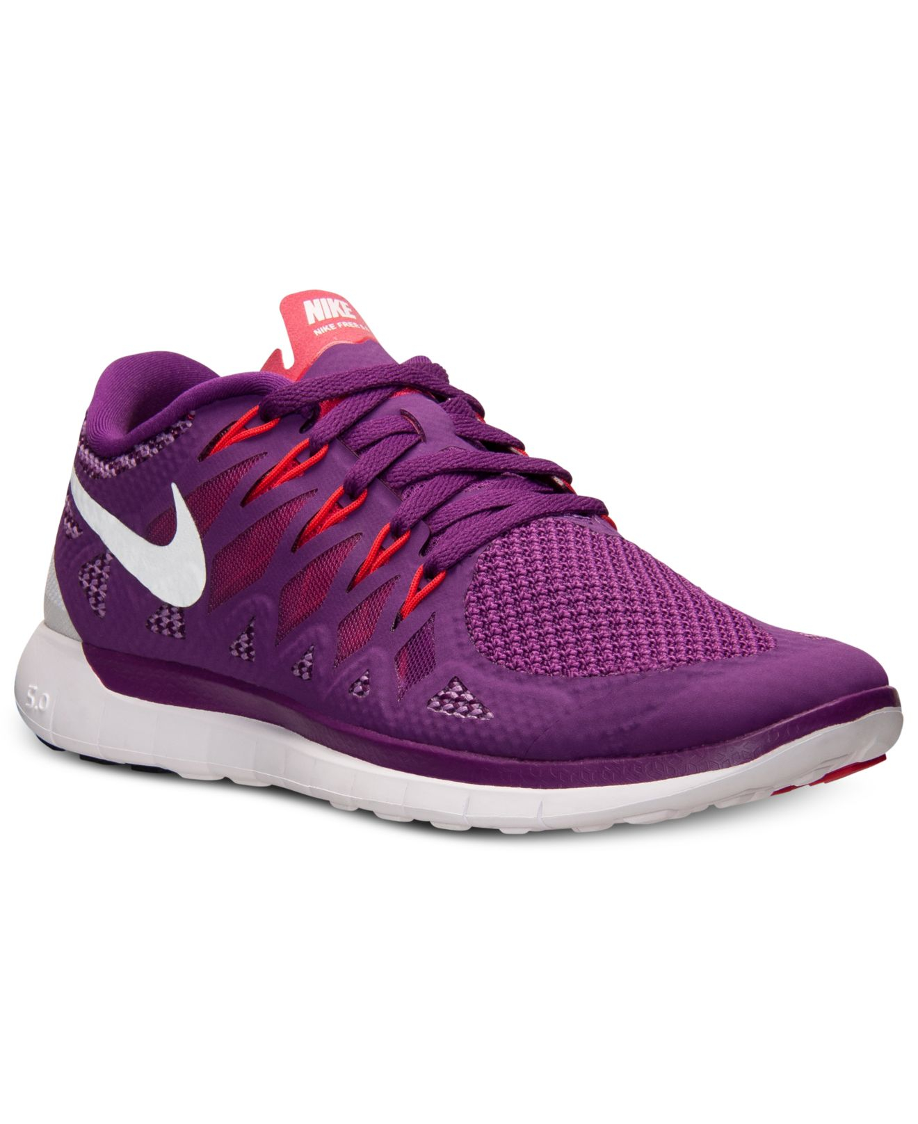 Nike Women'S Free 5.0 2014 Running Sneakers From Finish Line in Purple ...