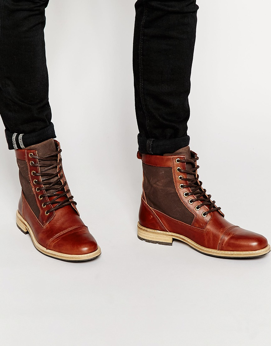 Aldo Amassa Leather Boots in Brown for Men | Lyst