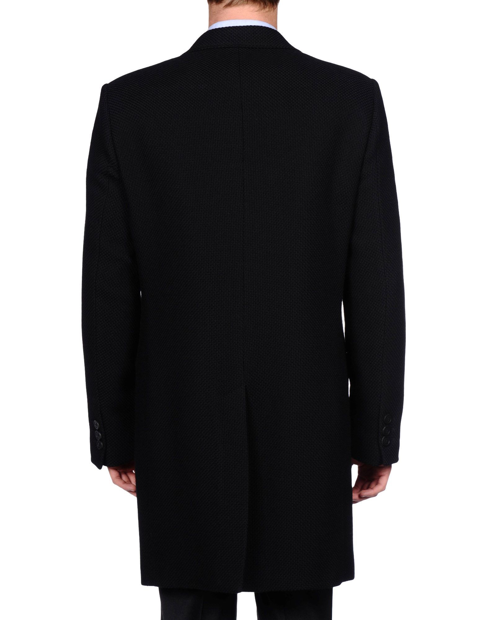 Lyst - Emporio Armani Coat in Black for Men