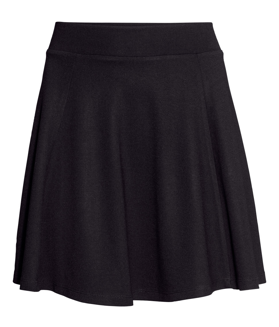 Lyst - H&m Circular Skirt in Black