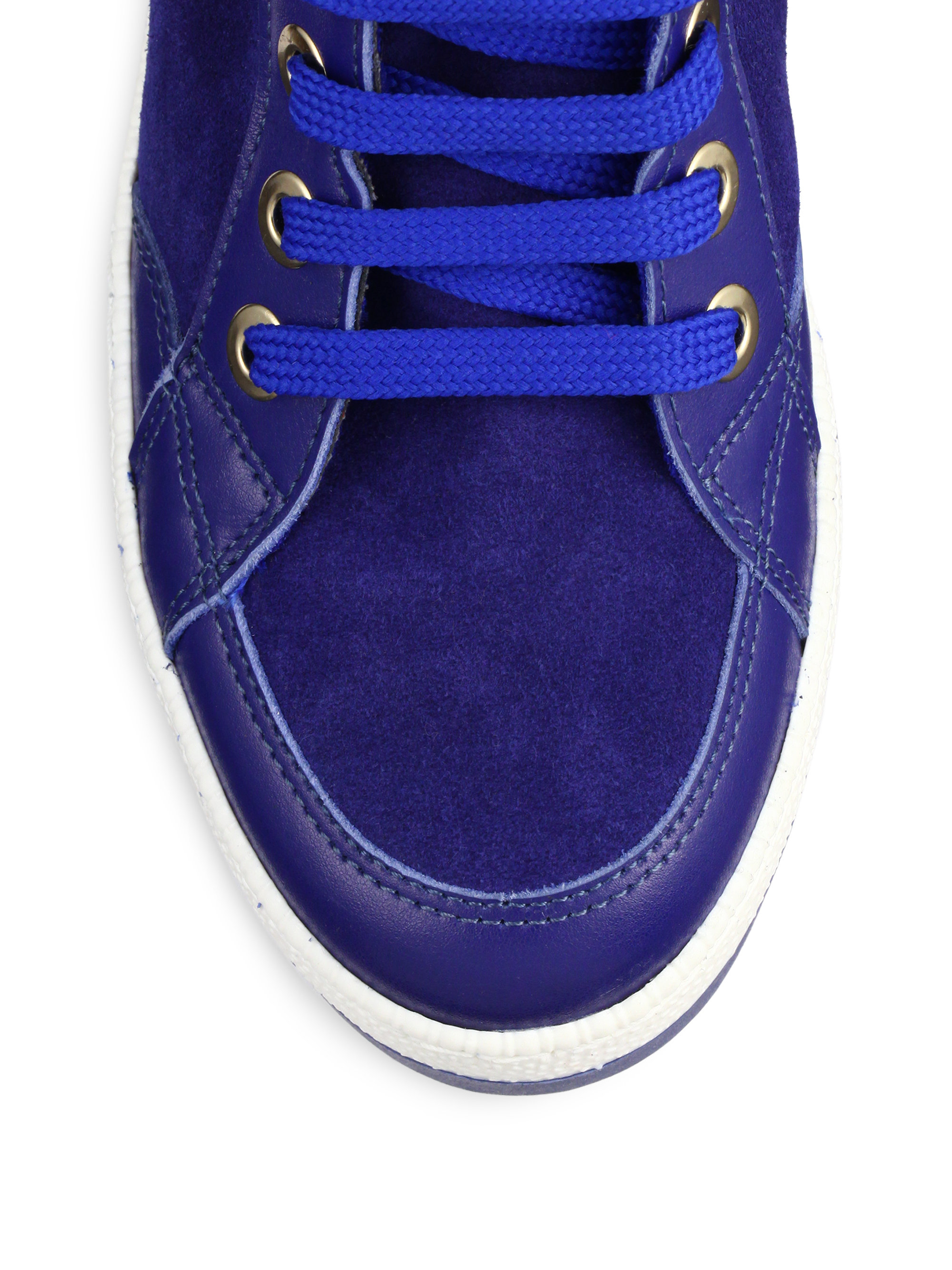 high top buckle sneakers