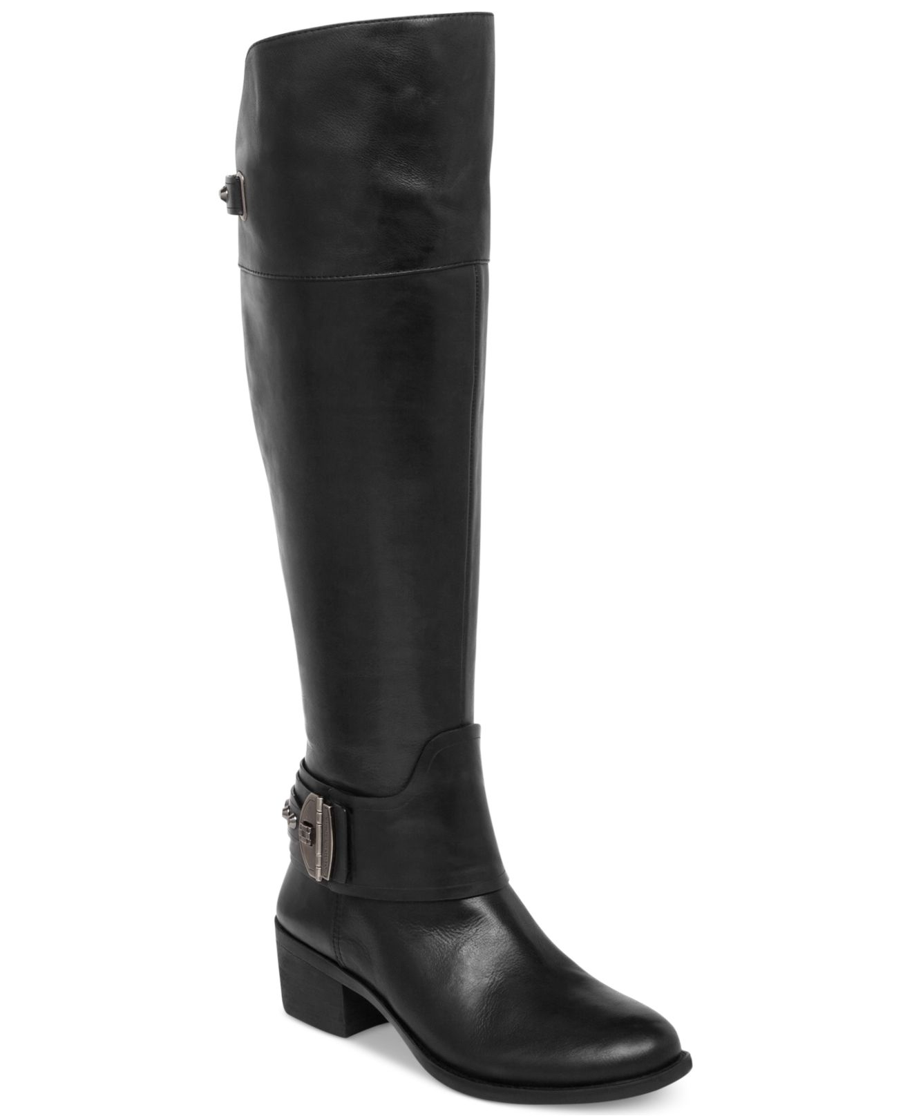 Vince camuto Beatrix Over-The-Knee Wide Calf Riding Boots in Black | Lyst