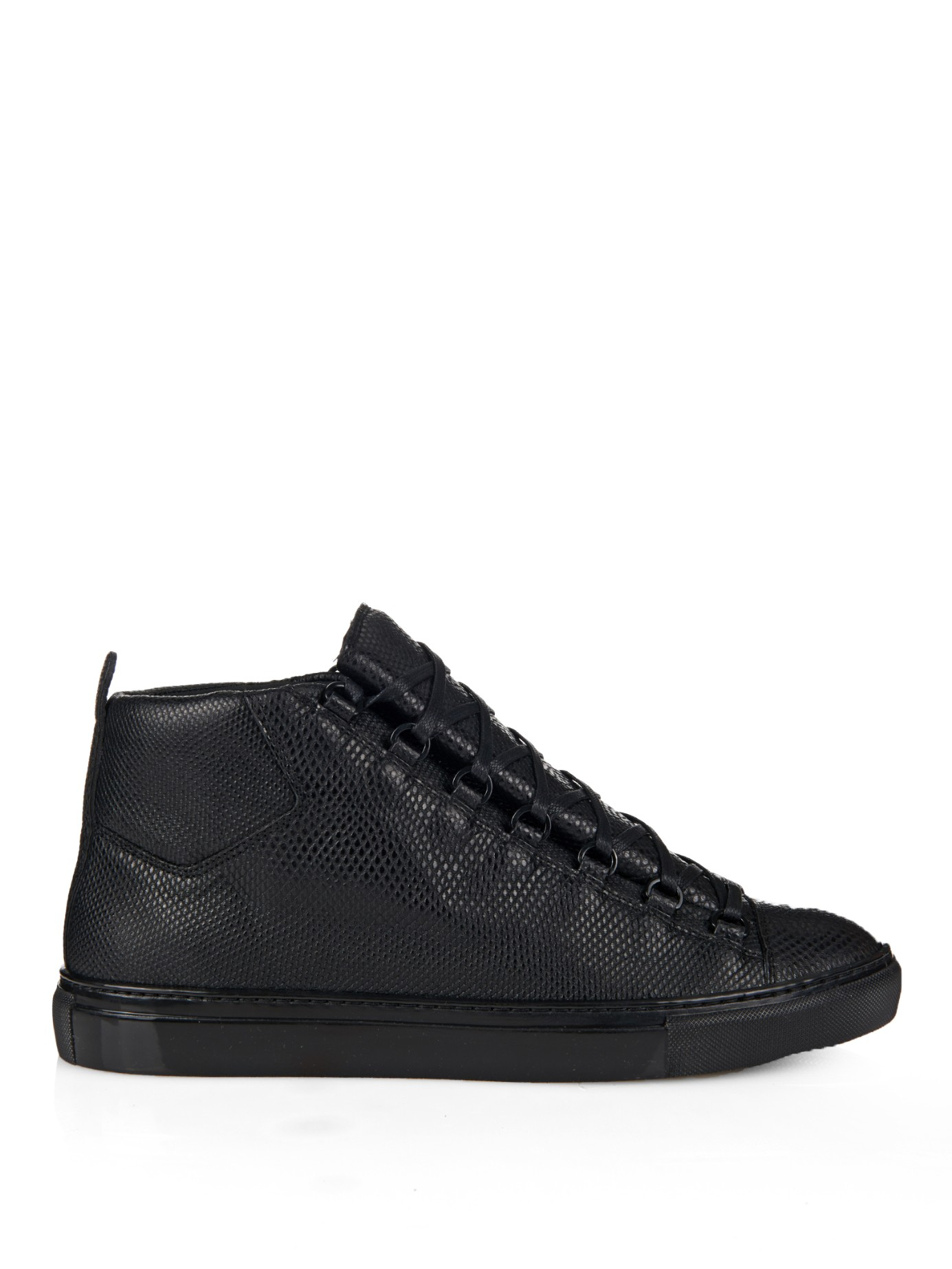 Lyst - Balenciaga Arena Water Snake High-top Trainers in Black for Men